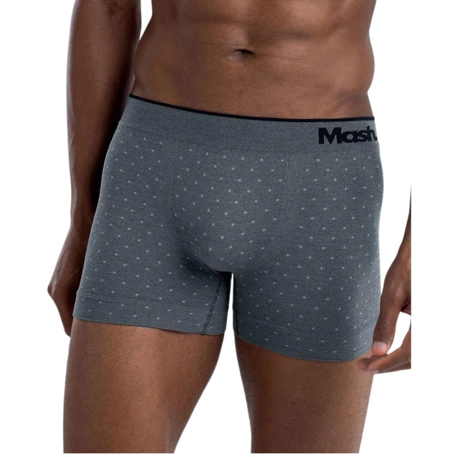 Cueca Boxer Mash Microfibra Sem Costura Estampada Adulto 710.14