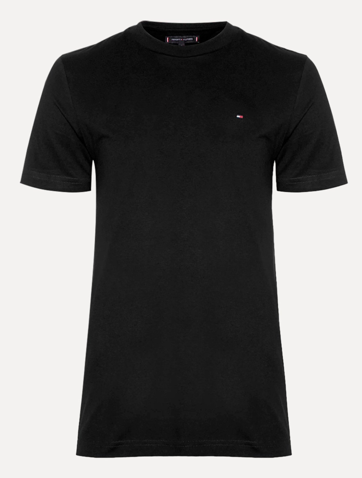 Vista 3 Kit Camisetas Tommy Hilfiger Masculinas Preta/Branca/Marinho 3UN preto Tommy Hilfiger preto