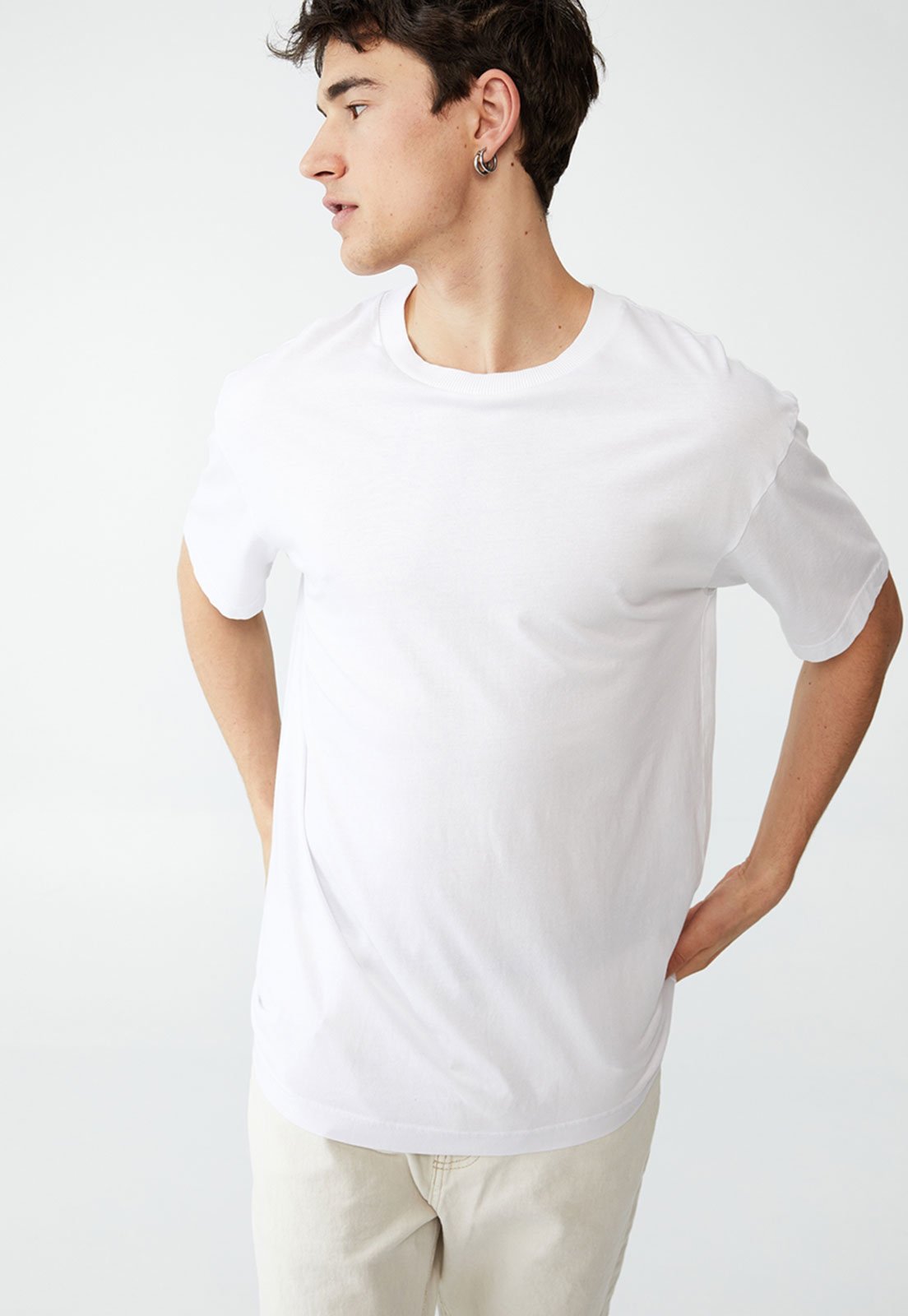 Camiseta Cotton On Organic Loose Branca