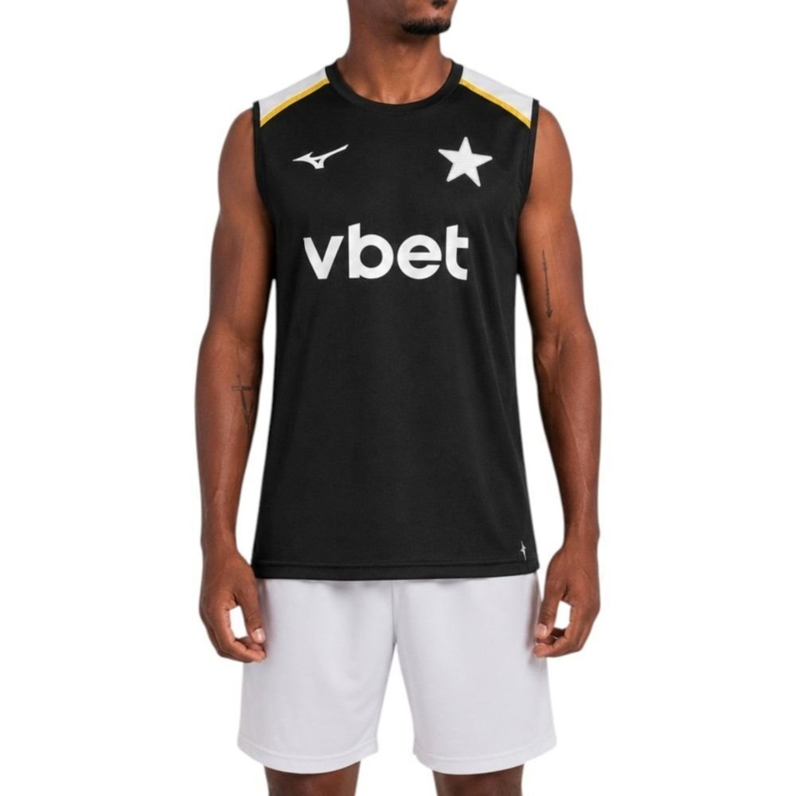 Regata Mizuno Botafogo Treino 2026/27 Jogador Masculina - Preto - Mizuno