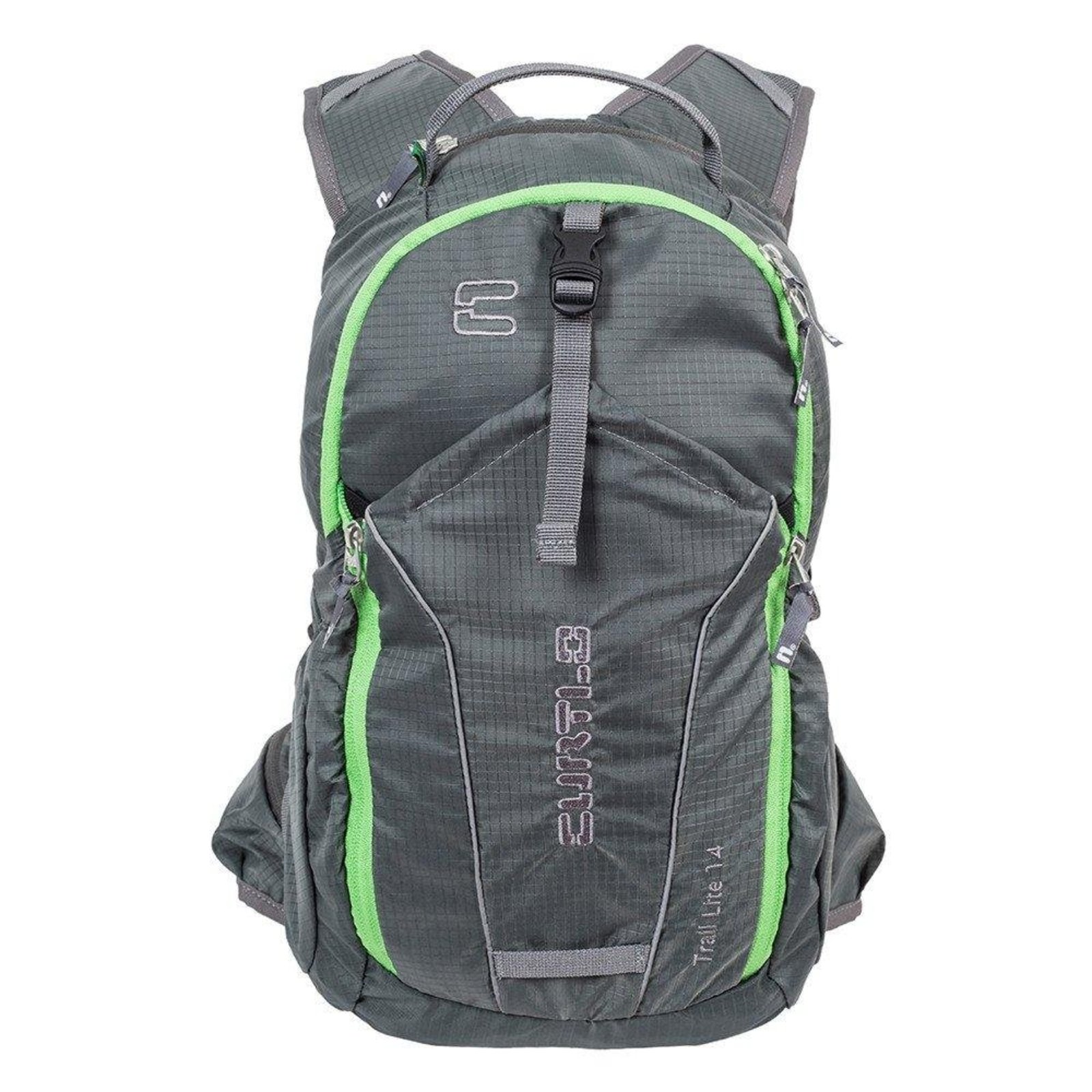 Mochila Curtlo Trail Lite 14 Litros Cinza e Verde