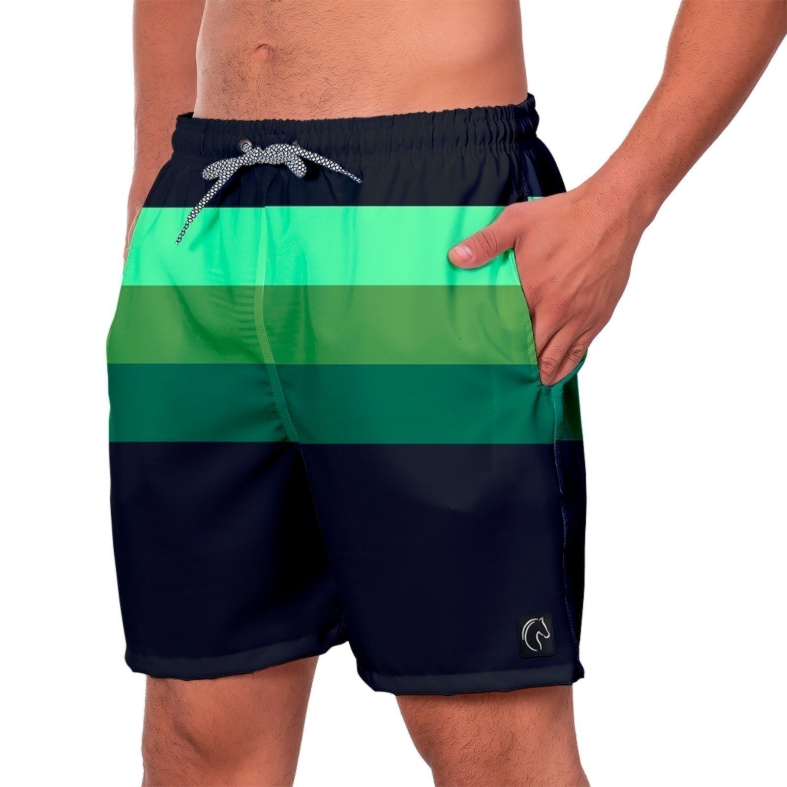 Vista 3 Short Praia Premium Masculino Academia Fitness Caminhada Casual Conforto Moda Estilo Esporte W2 STORE castanho/estampado/listra/listrado/preto/verde/verde oliva W2 STORE castanho/estampado/listra/listrado/preto/verde/verde oliva