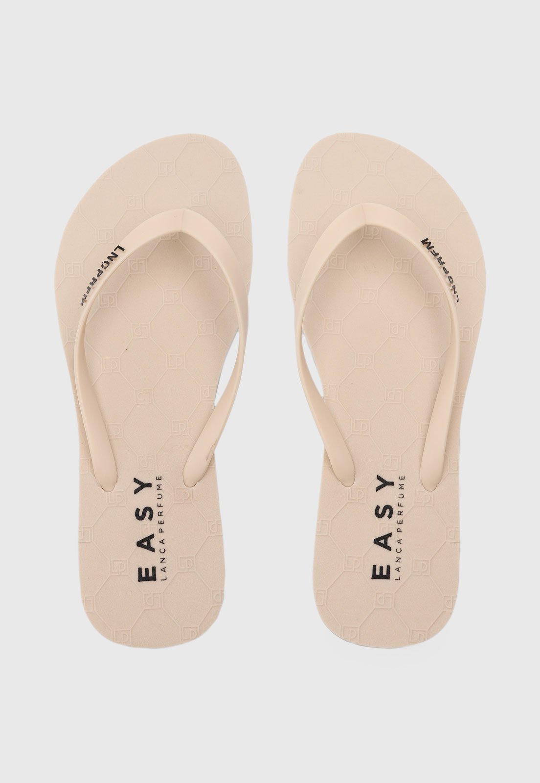 Vista 2 Chinelo Feminino Lança Perfume Dedo bege Lança Perfume bege