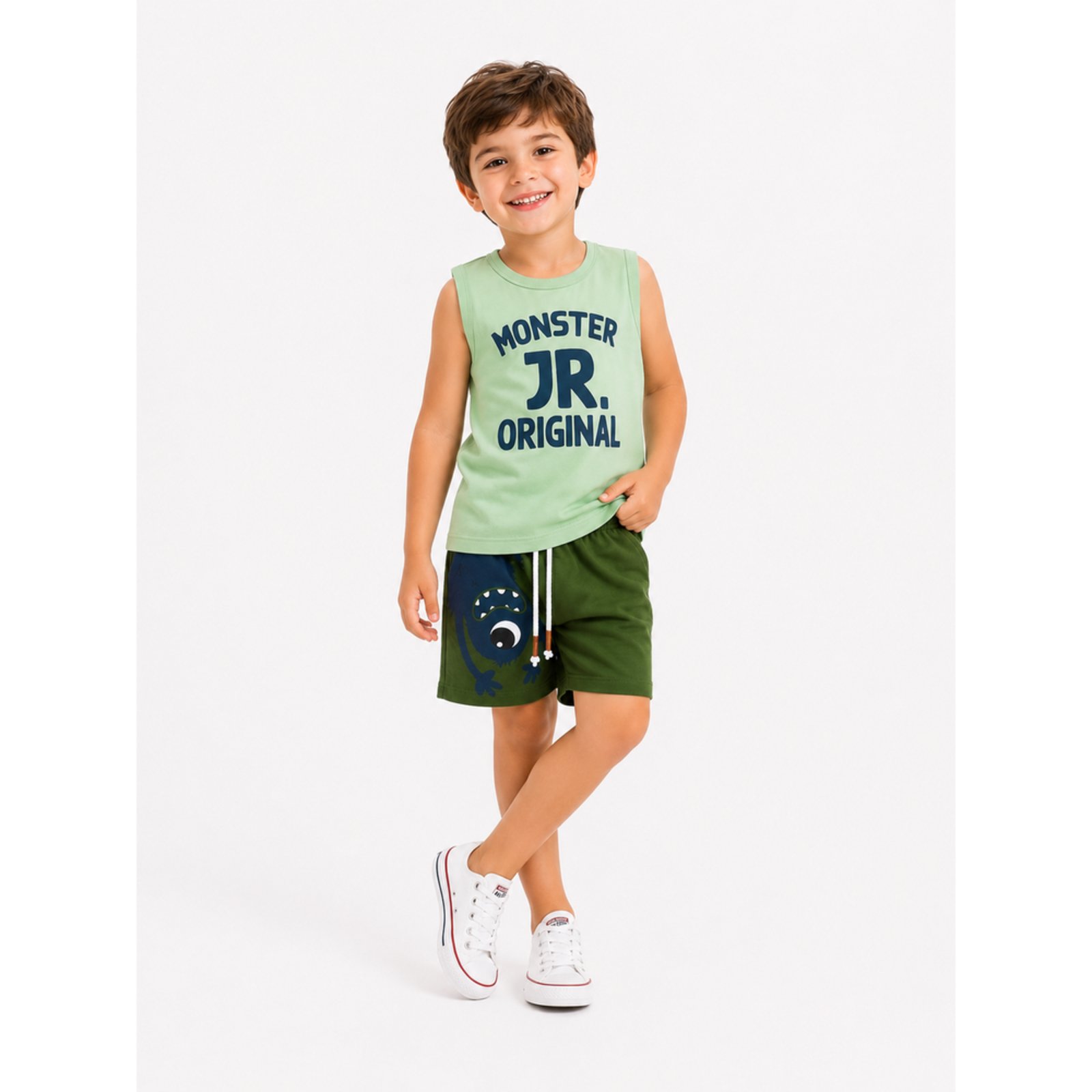 Infantil - Conjunto Menino Verão Monster Jr. Kangulu