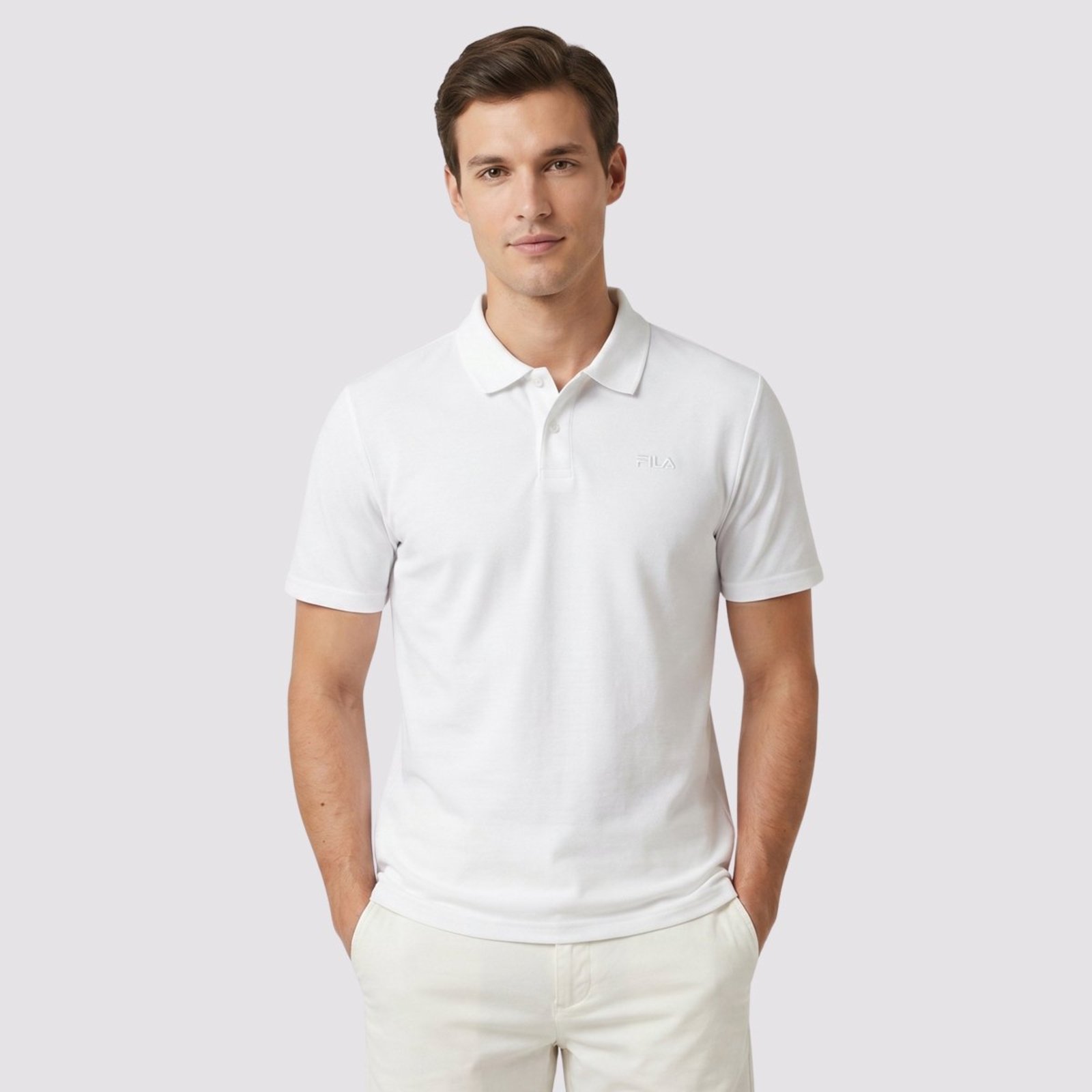 Polo Fila Regular Classic Branca