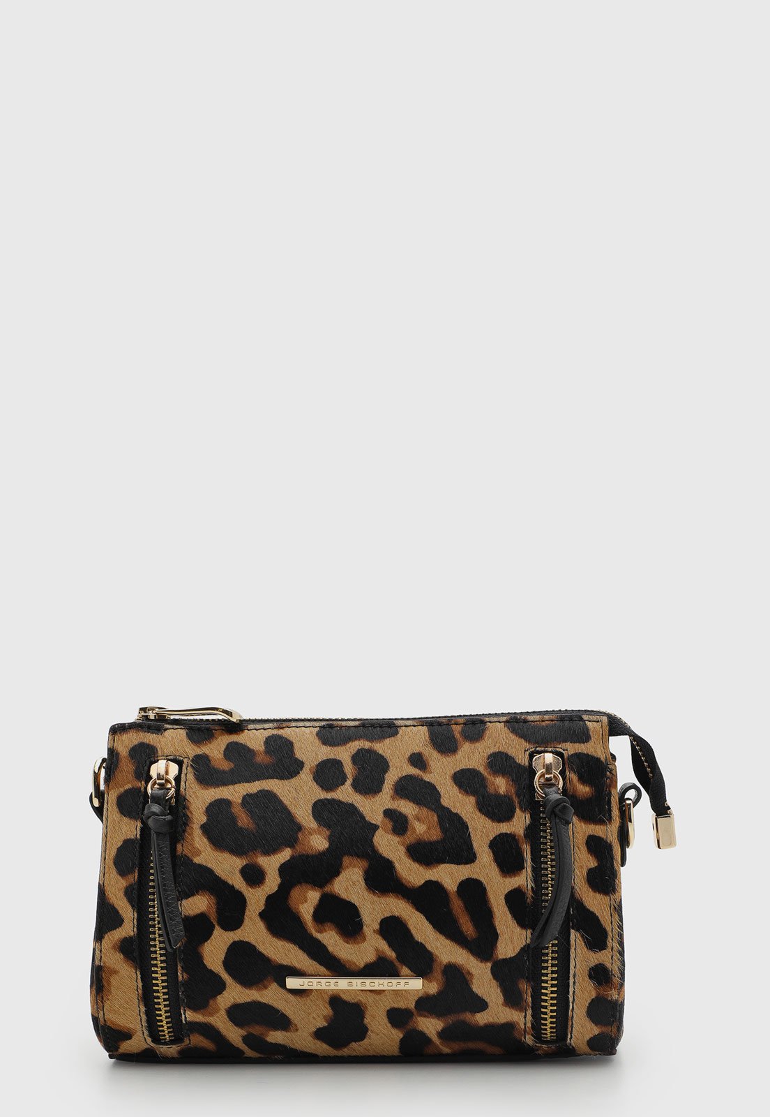Bolsa Feminina Jorge Bischoff Animal Print Marrom