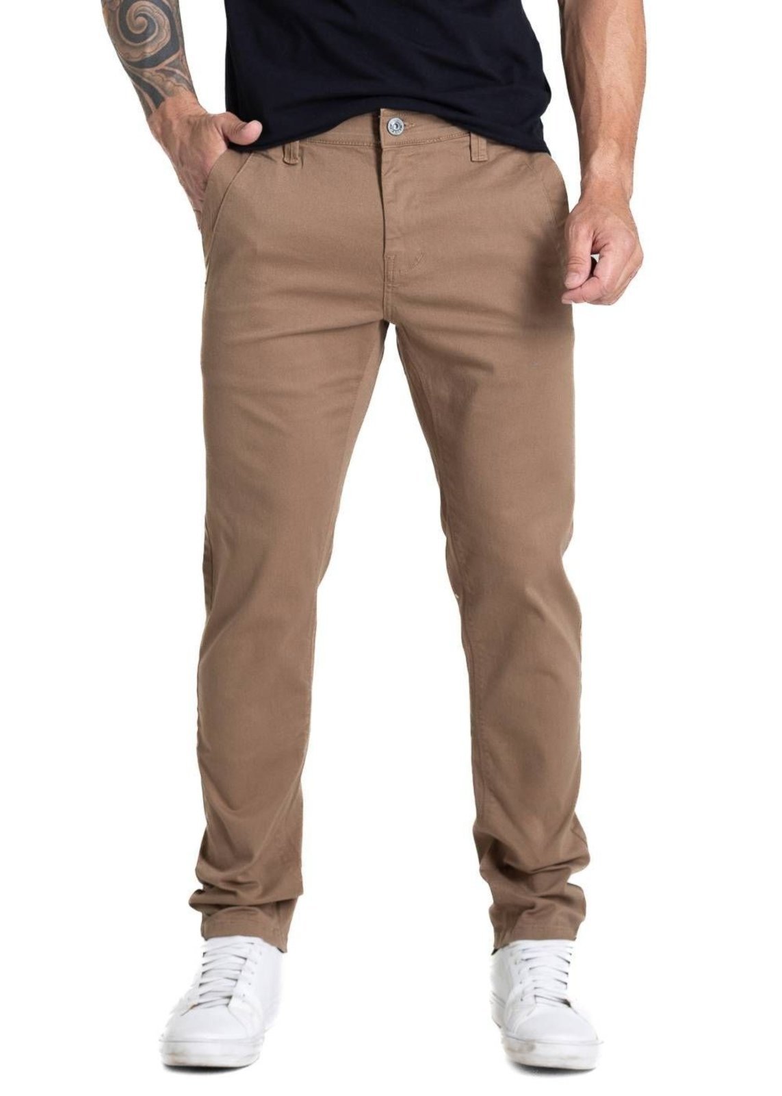 Calça Sarja Sawary Slim - 281524 - Bege - Sawary