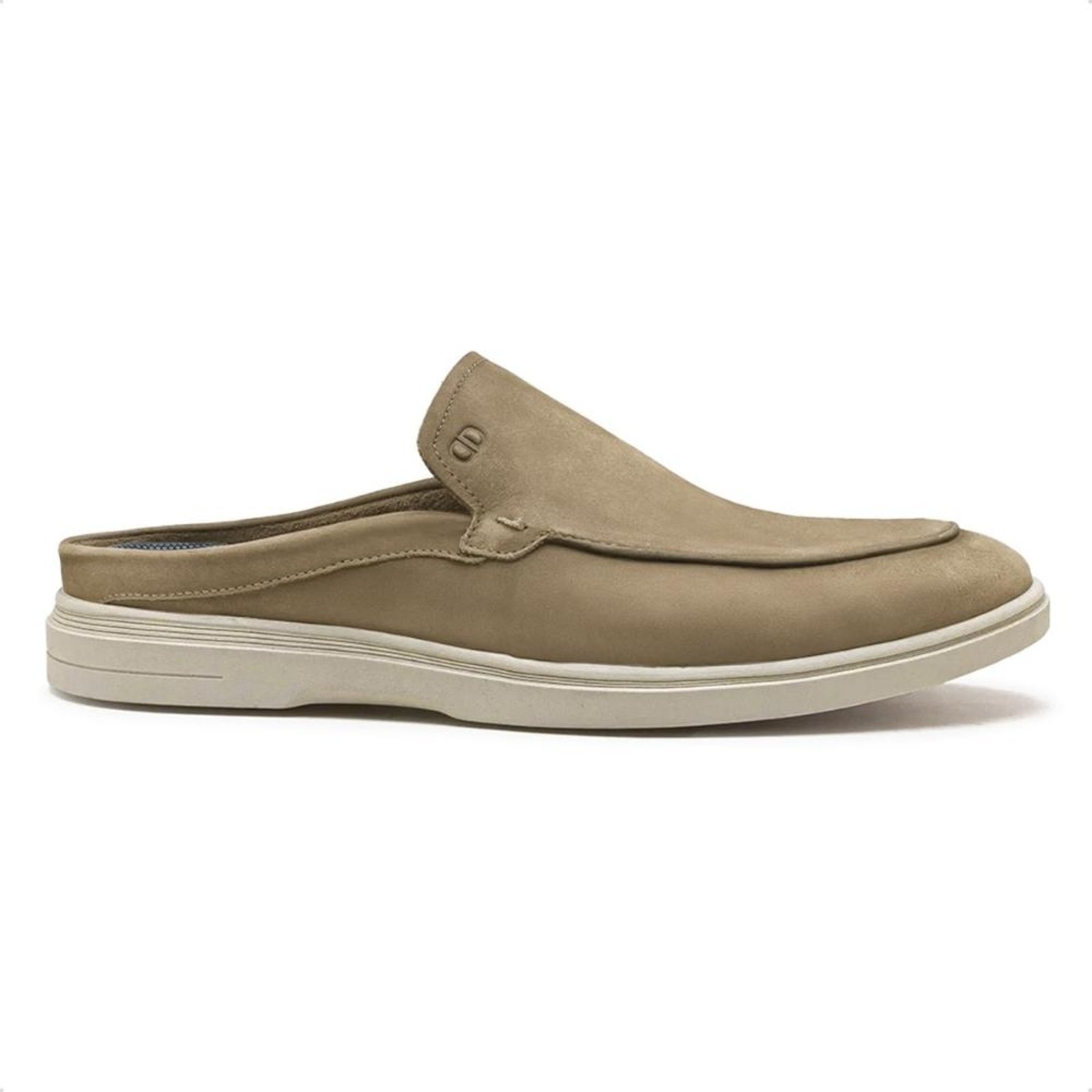 Mule de Couro Democrata Masculino Tulum 647102 Bege