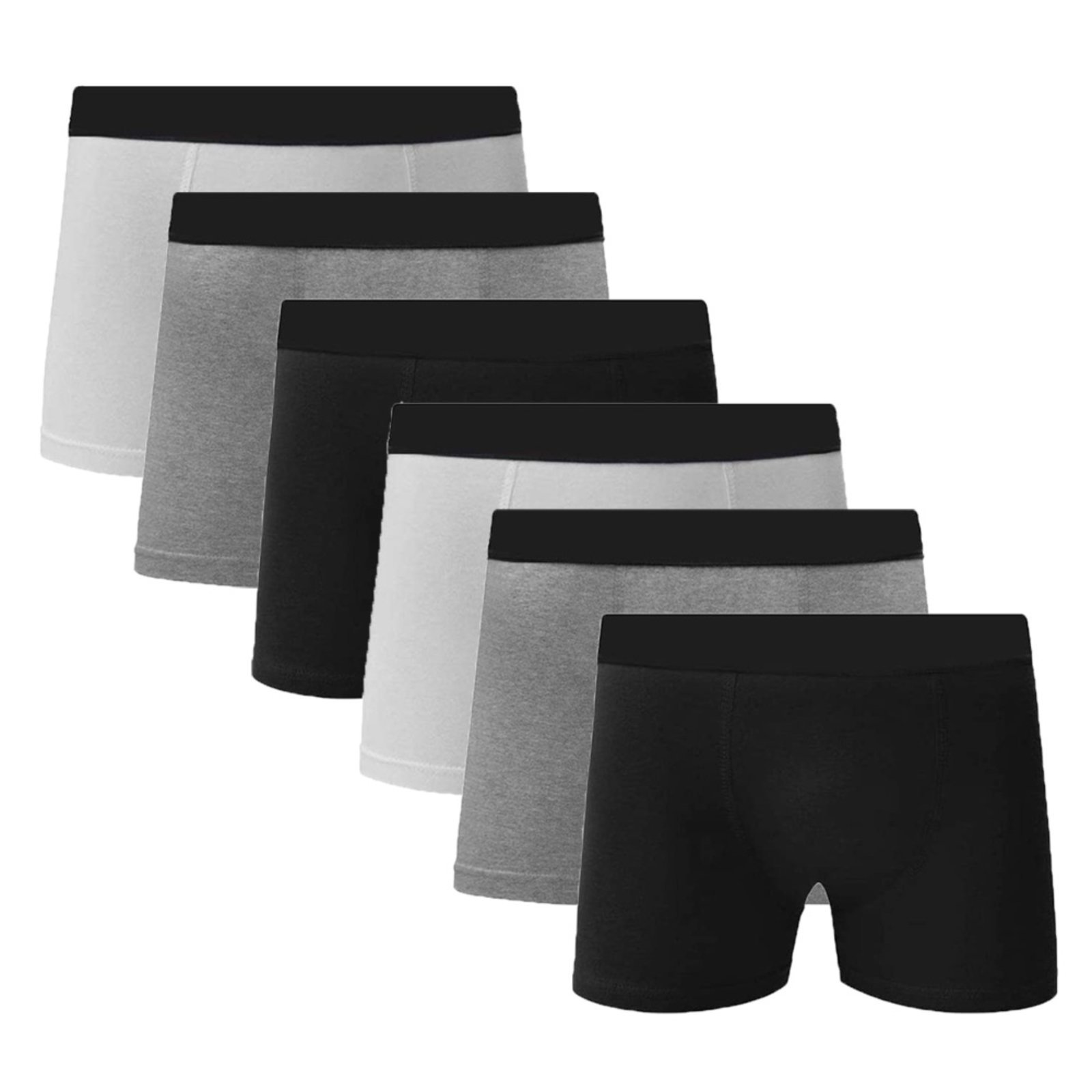 Kit 6 Cuecas Boxer Algodão Cotton Masculino Box C5 Sortido