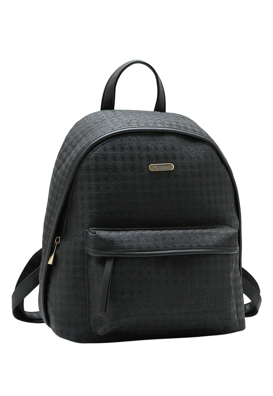 Mochila Feminina Chenson Textura Contemporânea 8485893 Preto