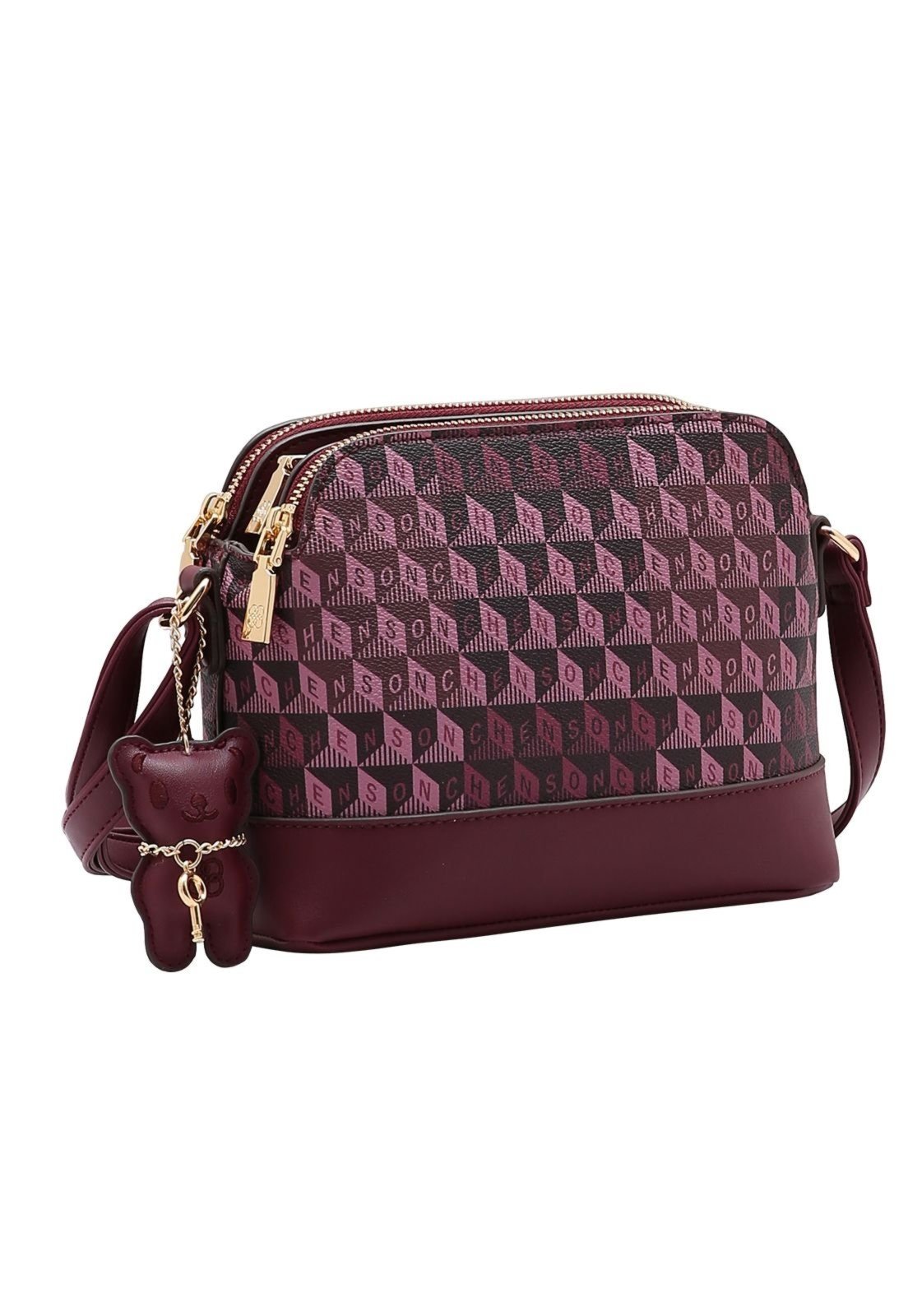 Bolsa Feminina Chenson Tridimensional 3485425 Vinho
