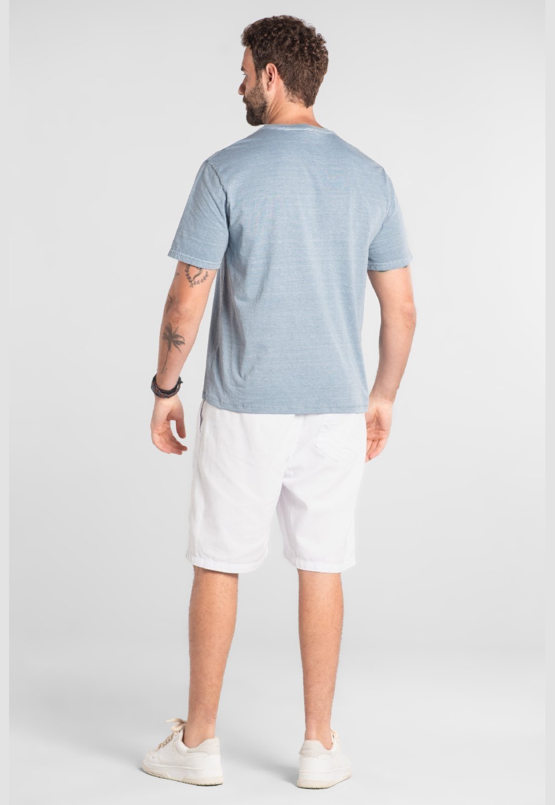 Vista 3 Camiseta Masculina Algodão The Philippines branco The Philippines branco