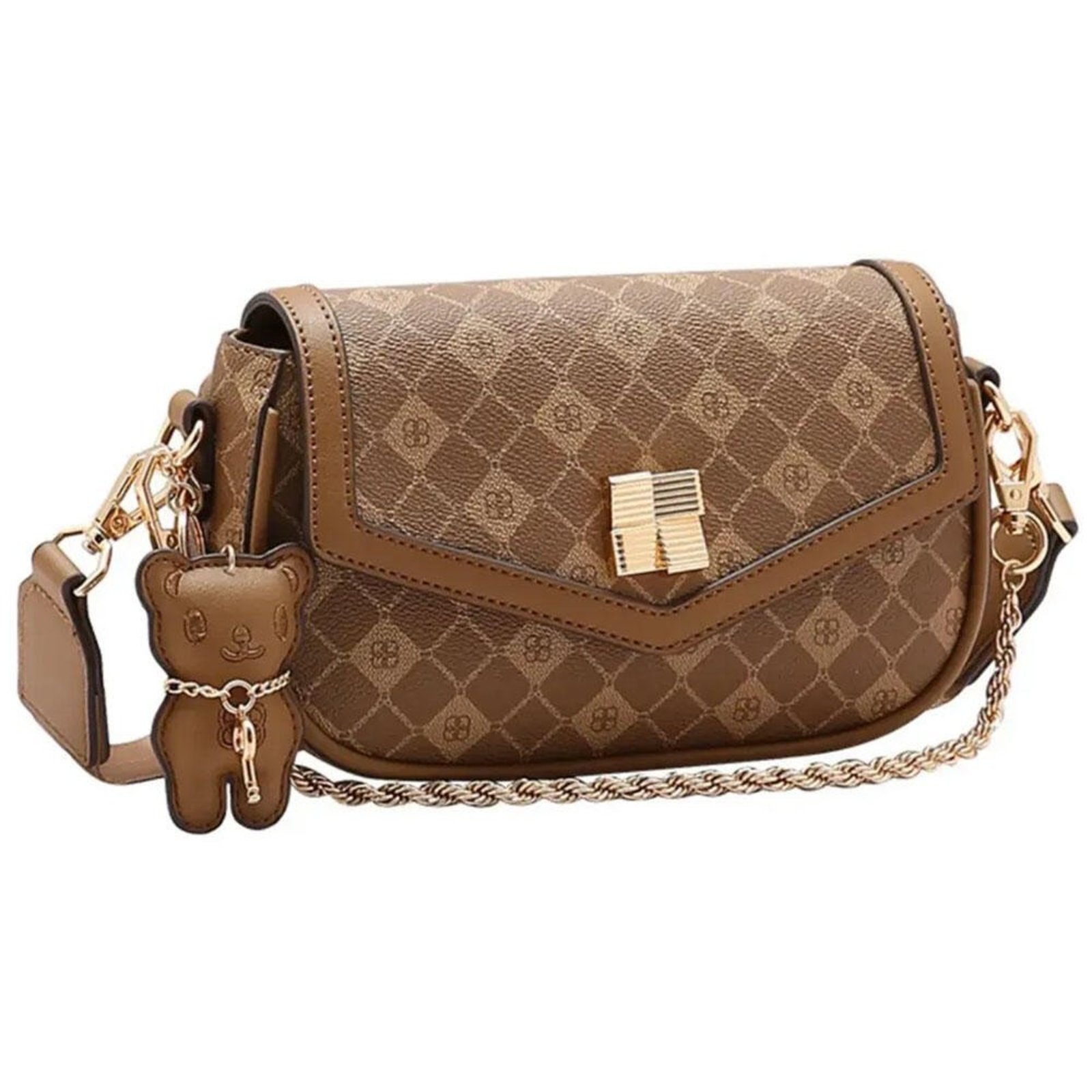 Bolsa Feminina Transversal Chenson Cg85390 1825390 Caramelo