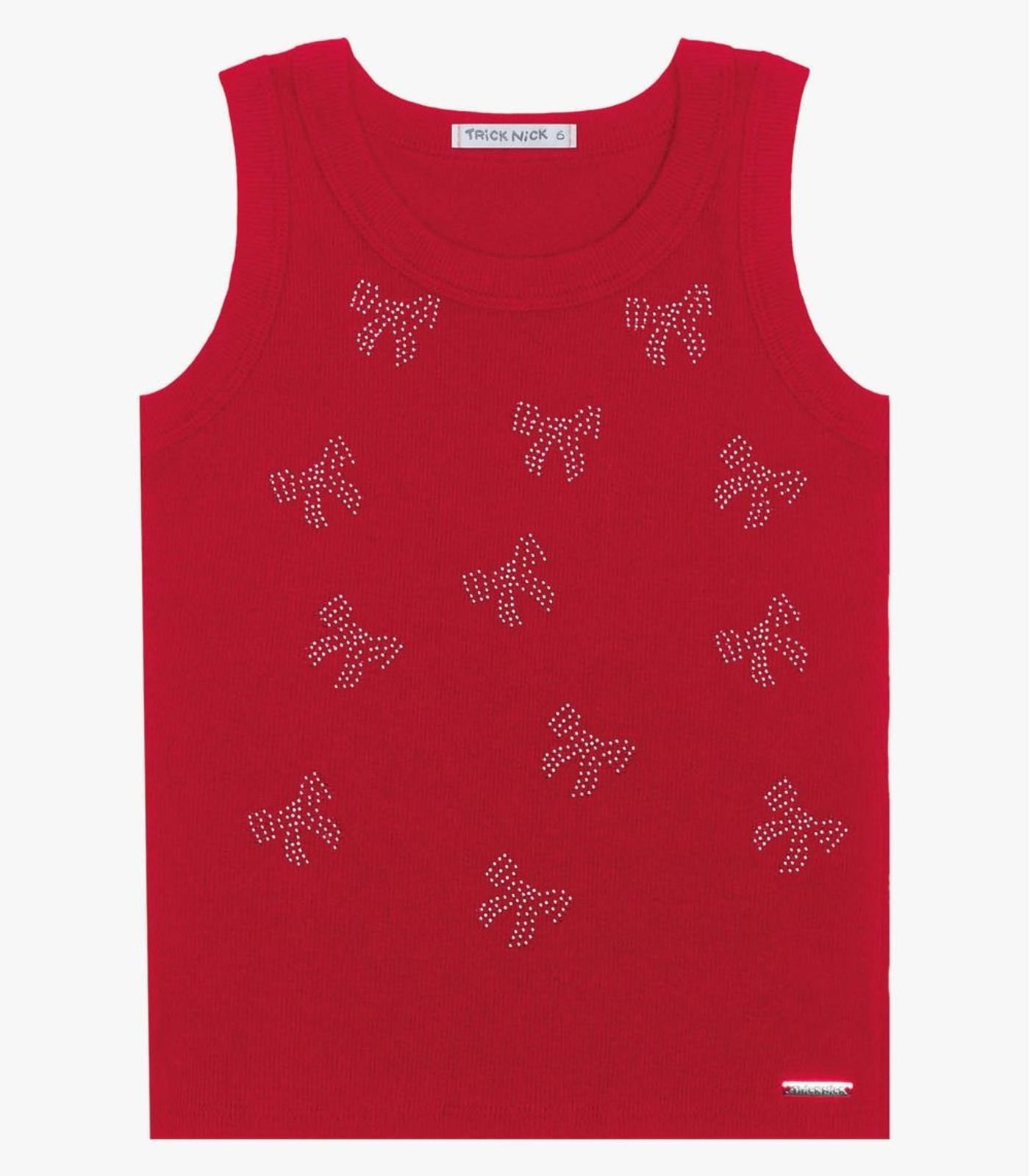 Infantil - Regata Básica Feminina Trick Nick Vermelho