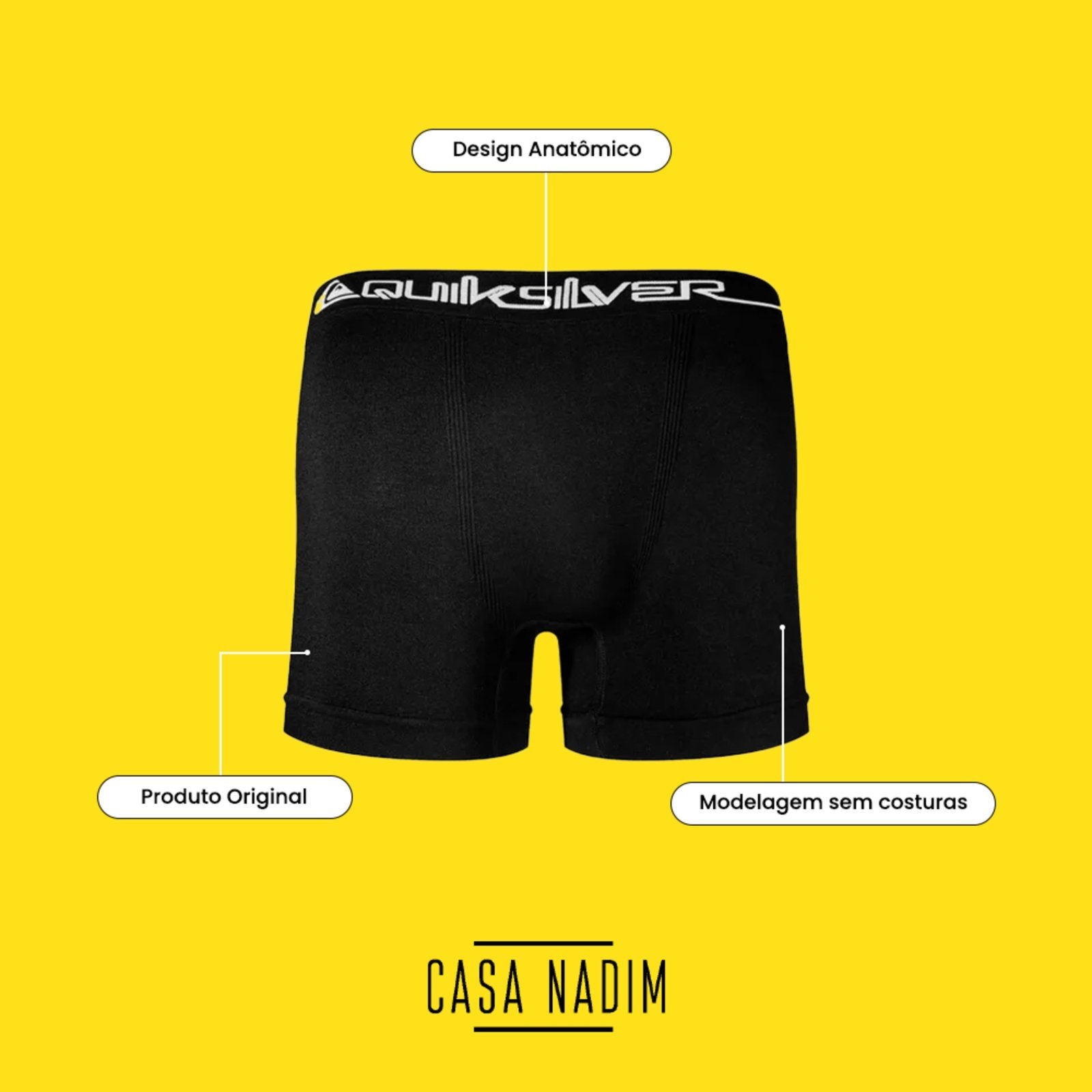 Cueca Quiksilver Boxer Microfibra Sem Costura QK39A C/2