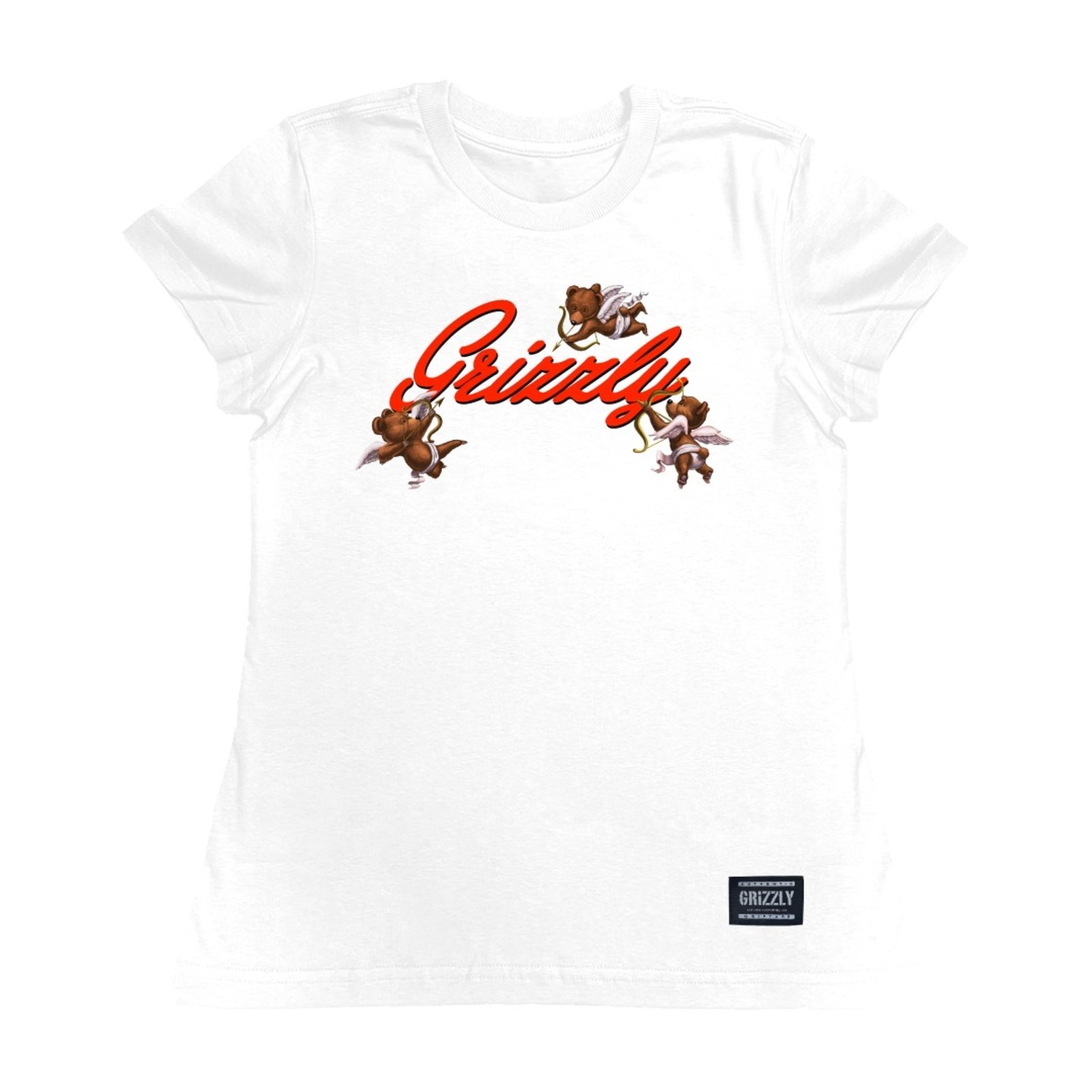 Vista 2 Camiseta Grizzly Cupid Girls Tee - WHITE branco white Grizzly branco white