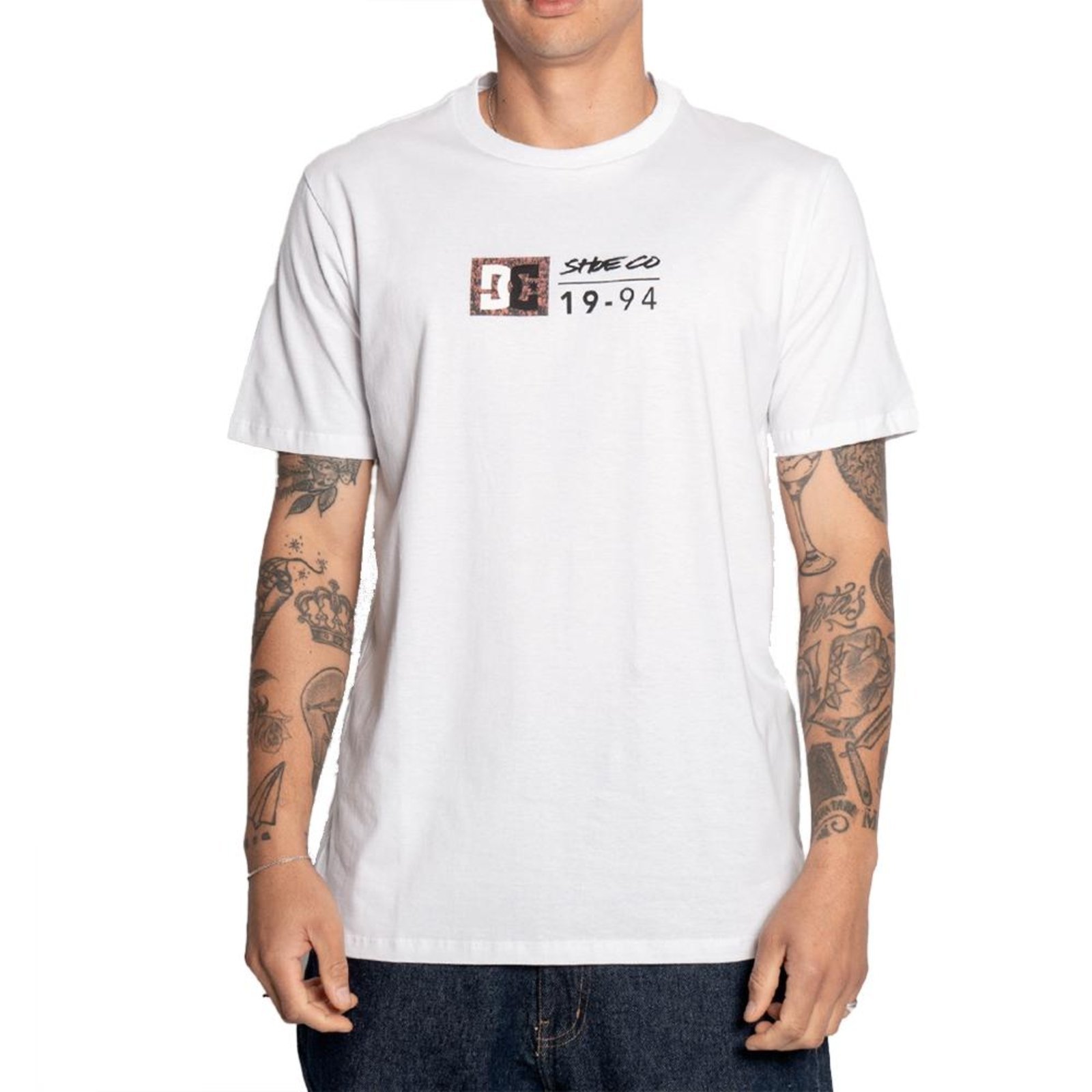 Camiseta DC Shoes DC Split Star SM25 Masculina Branco