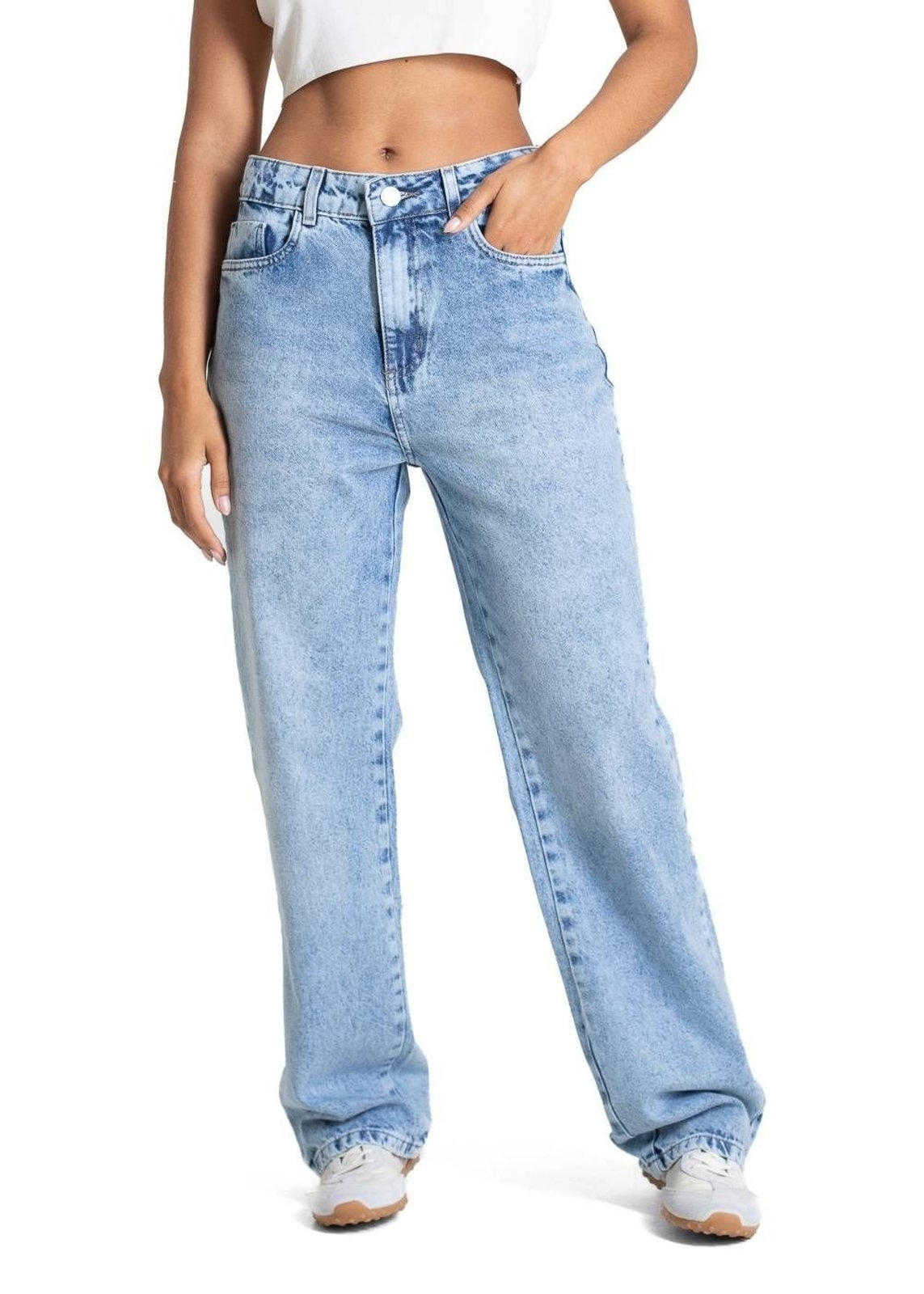 Calça Jeans Sawary Reta Petit - 283359 - Azul - Sawary
