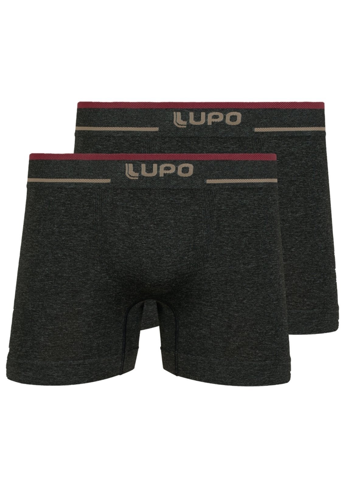 Kit com 2 Cuecas Boxer Lupo 733-004 GG Preto