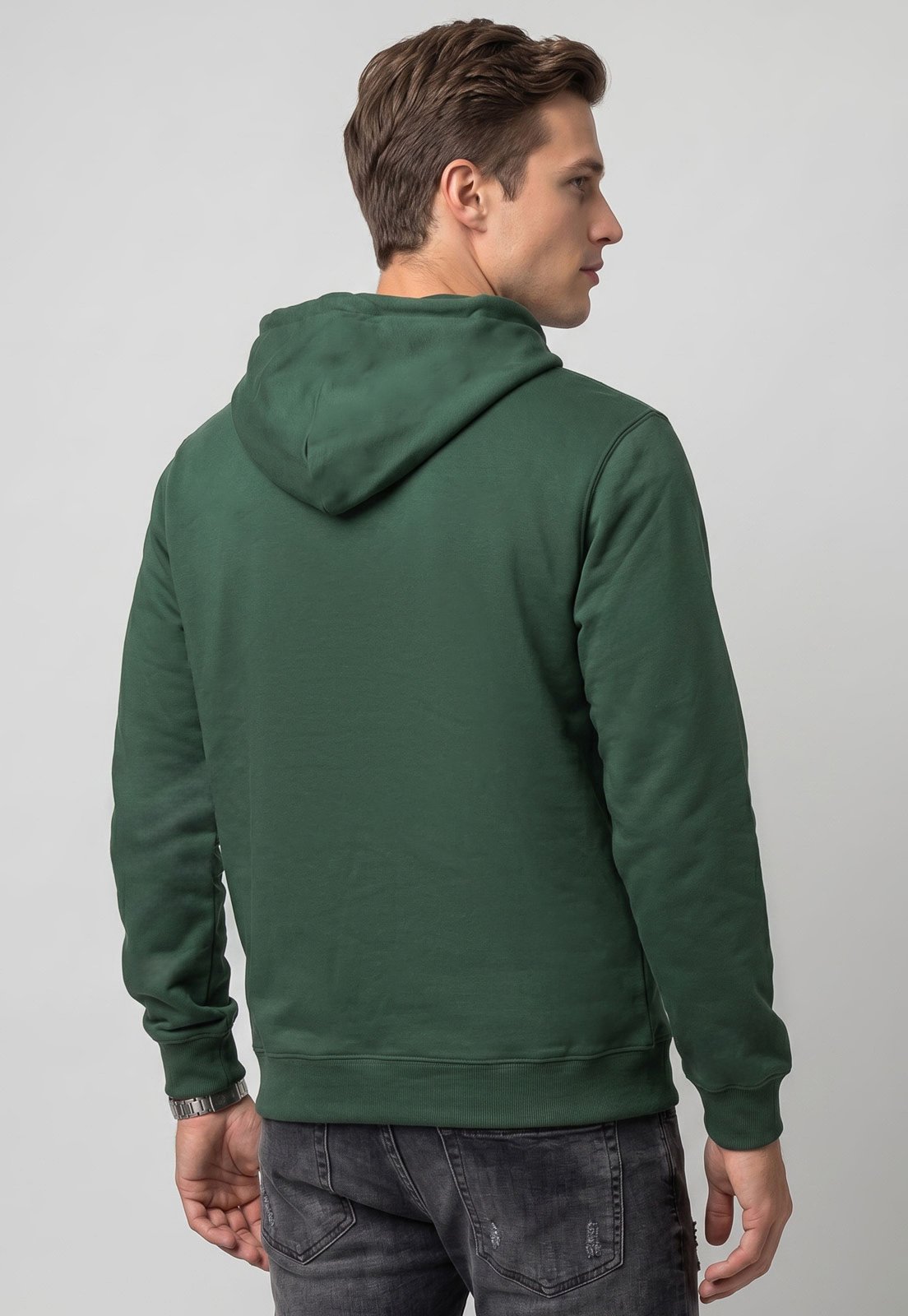 Blusa de Moletom Masculina Quiksilver Com Capuz Verde