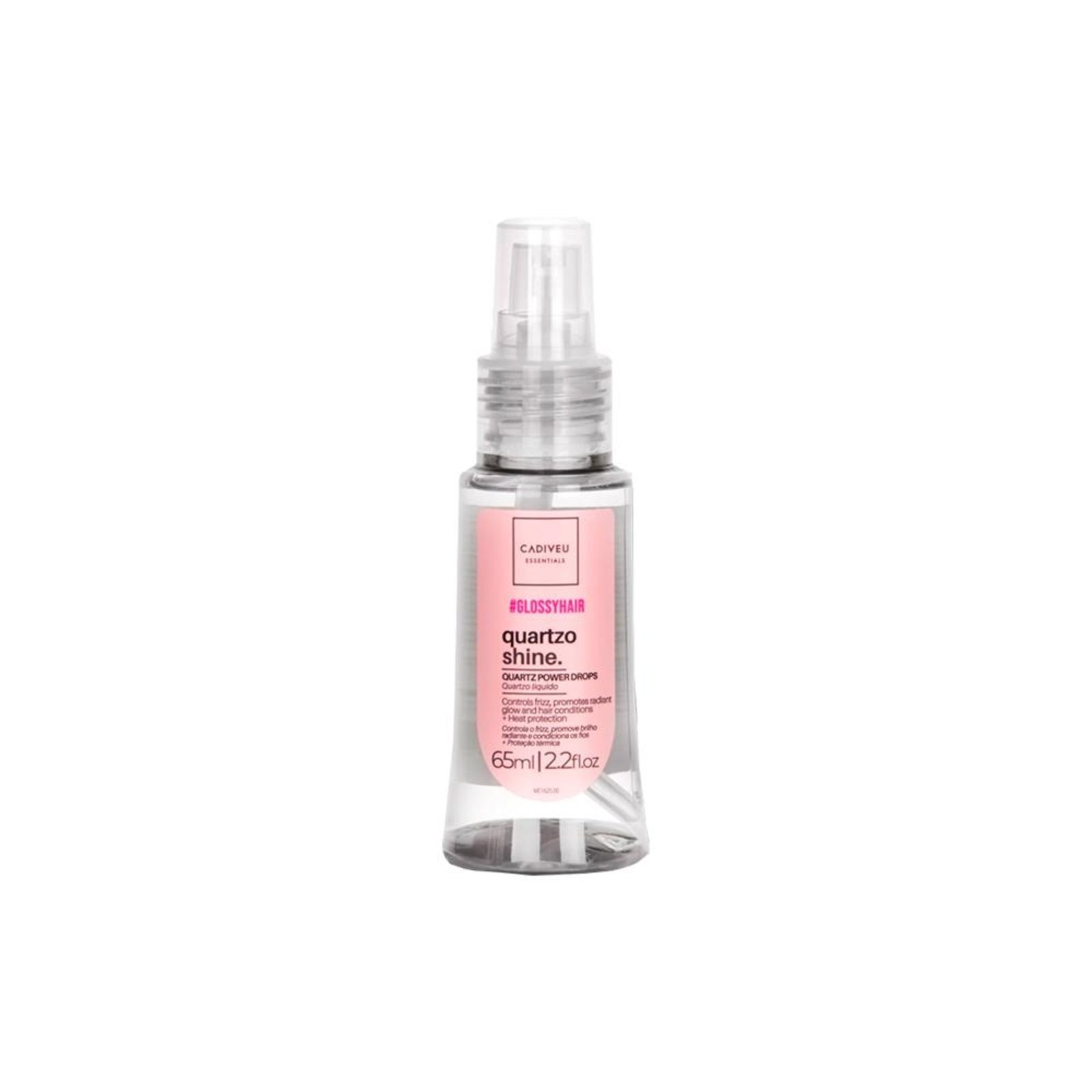 Vista 2 Cadiveu Essentials Boca Rosa Quartzo Shine Óleo 65ml Cadiveu Professional incolor rosa Cadiveu Professional incolor rosa