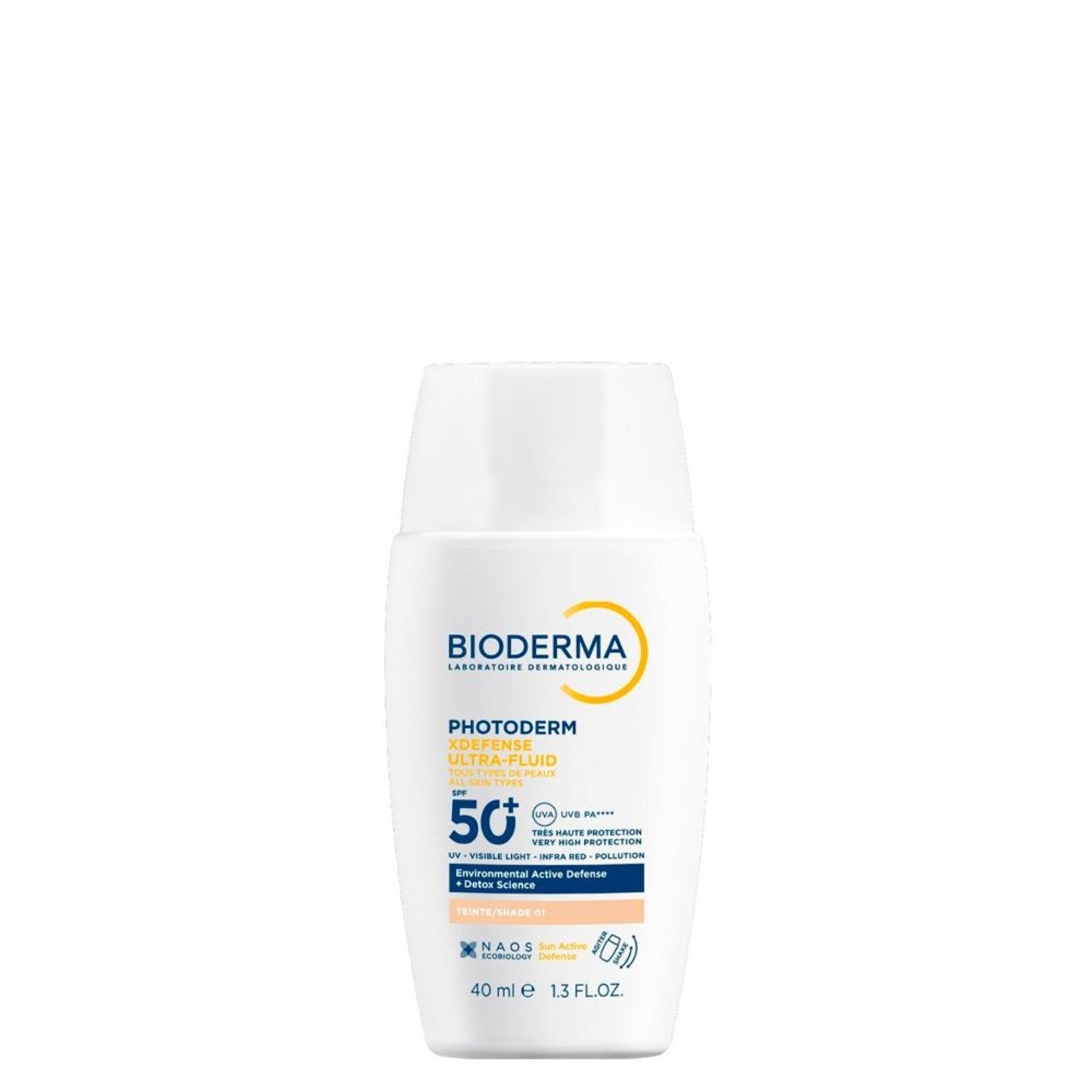 Vista 2 Bioderma Photoderm Xdefense FPS50 Cor 1.0 Protetor Solar 40ml incolor BIODERMA incolor