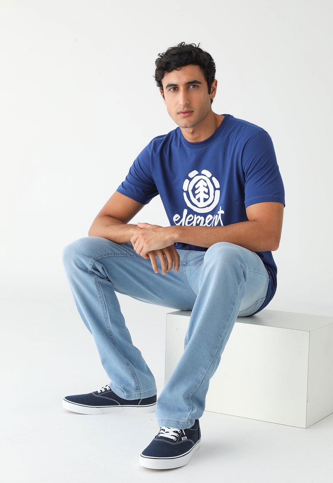Calça Jeans Element Reta Essentials Light Azul