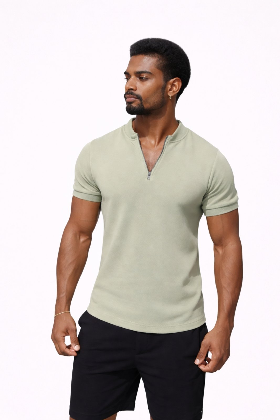 Vista 2 Camiseta D Bell Outlet Fashion Italiana Canelada verde D BELL OUTLET FASHION verde