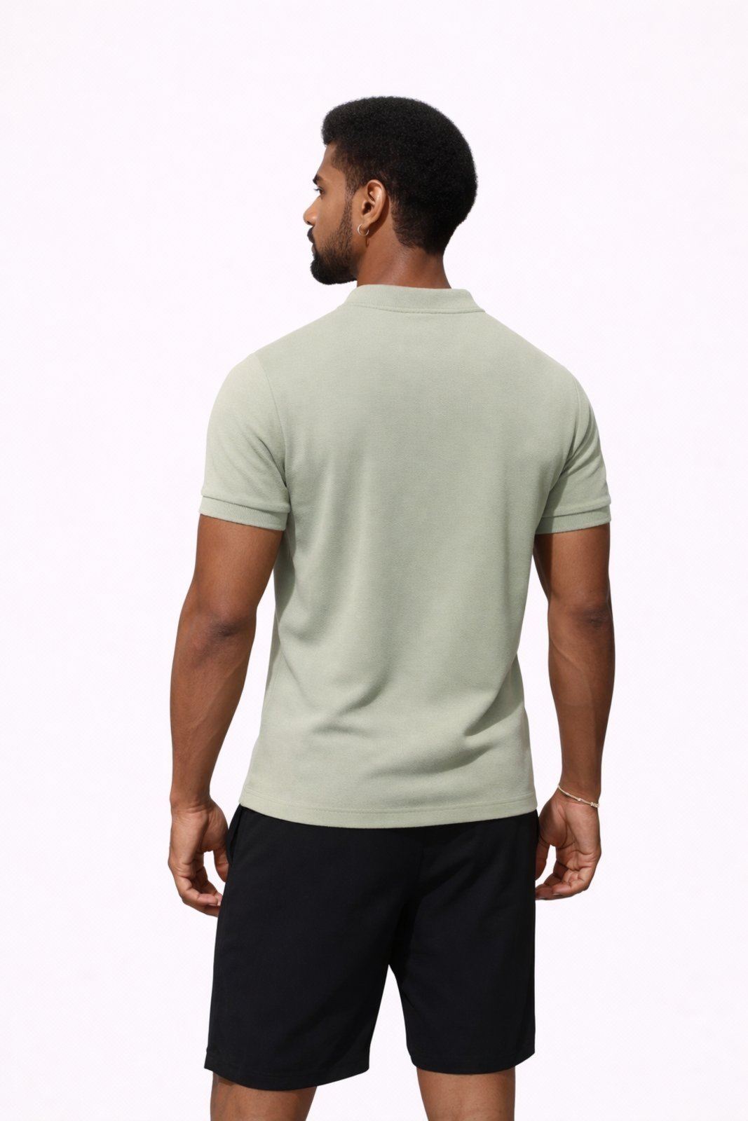 Vista 3 Camiseta D Bell Outlet Fashion Italiana Canelada verde D BELL OUTLET FASHION verde