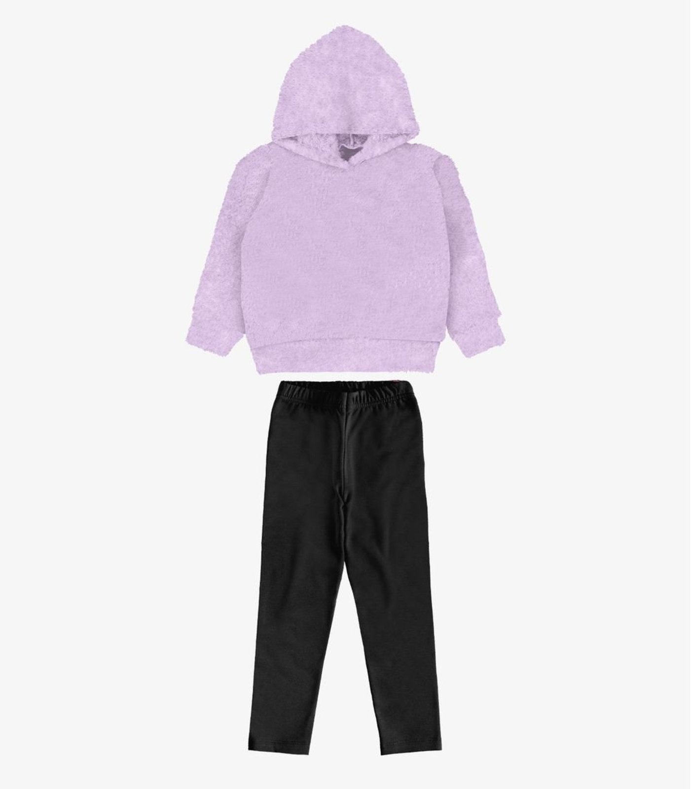 Infantil - Conjunto Blusão Com Legging Menina Rovi Roxo