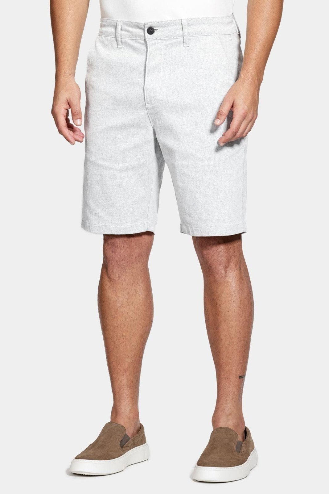 Vista 3 Bermuda Aramis Chino Algodão Moline branco Aramis branco