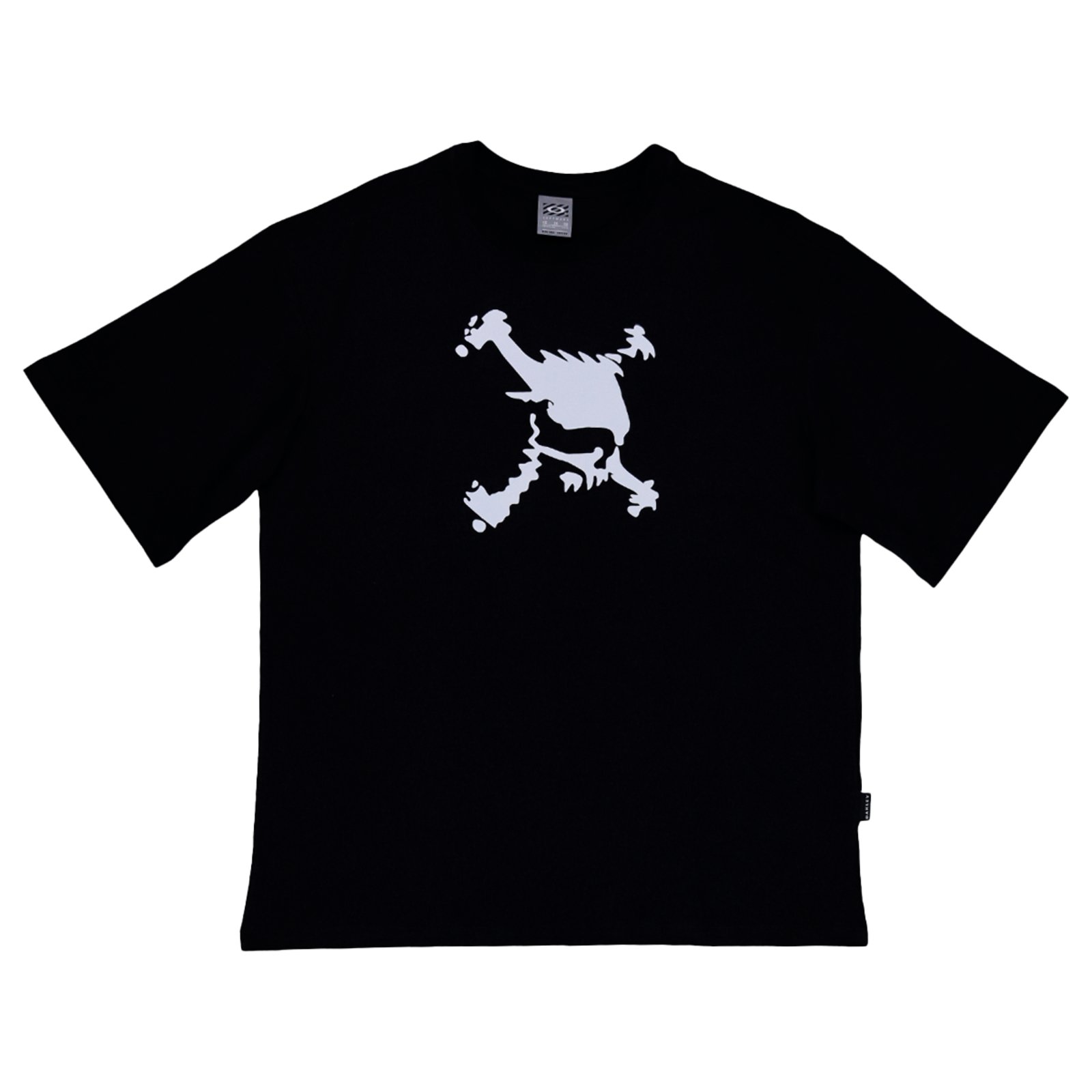 Camiseta Oakley Exclusiva Heritage Skull Logo Original - Blackout