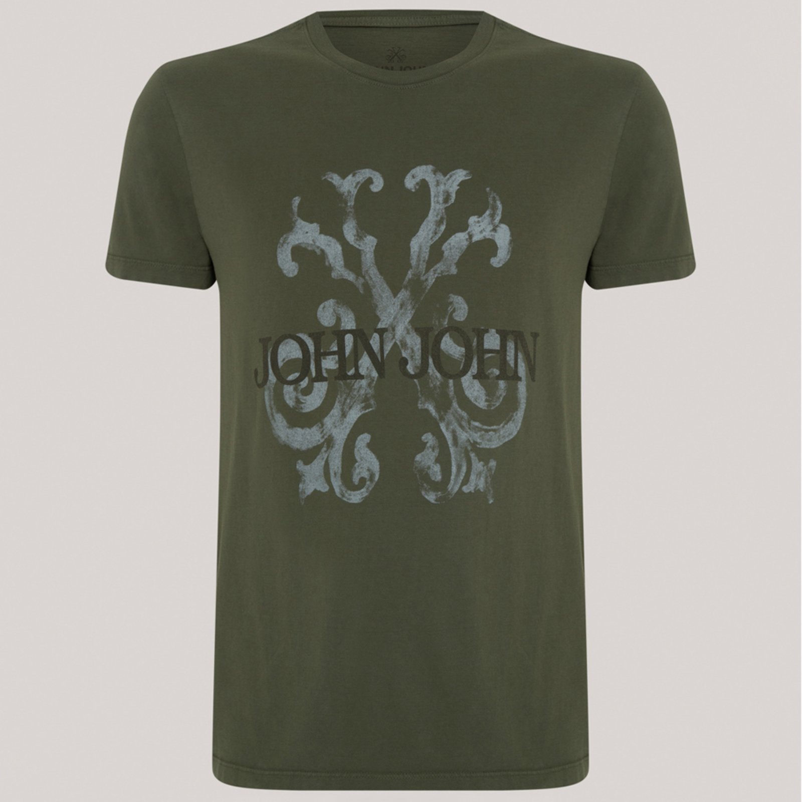 Vista 2 Camiseta Slim John John Coast Ve26 Masculino cinza John John cinza