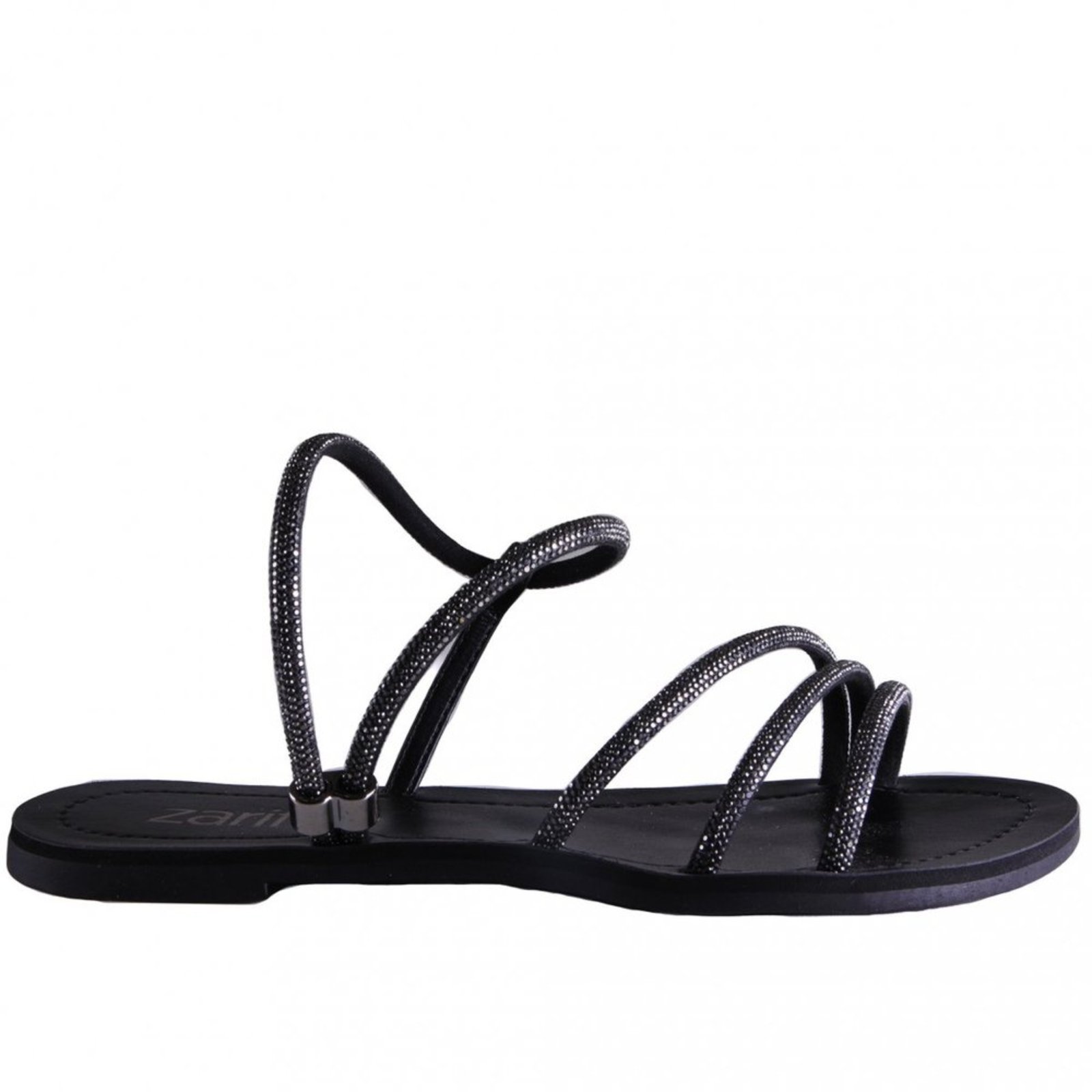 Sandália Rasteira Feminina Zariff 2406 Zariff Preto