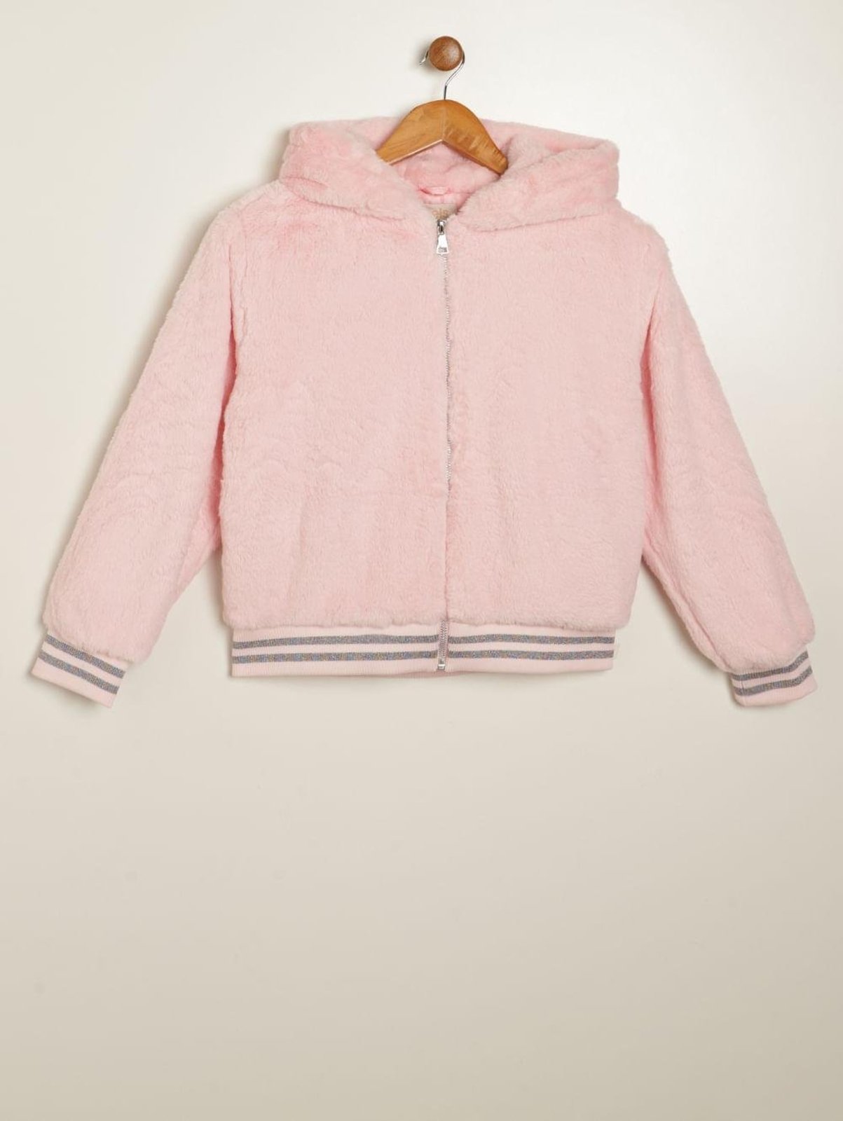 Infantil - Casaco Parka com Capuz Vels Juvenil Menina Rosa