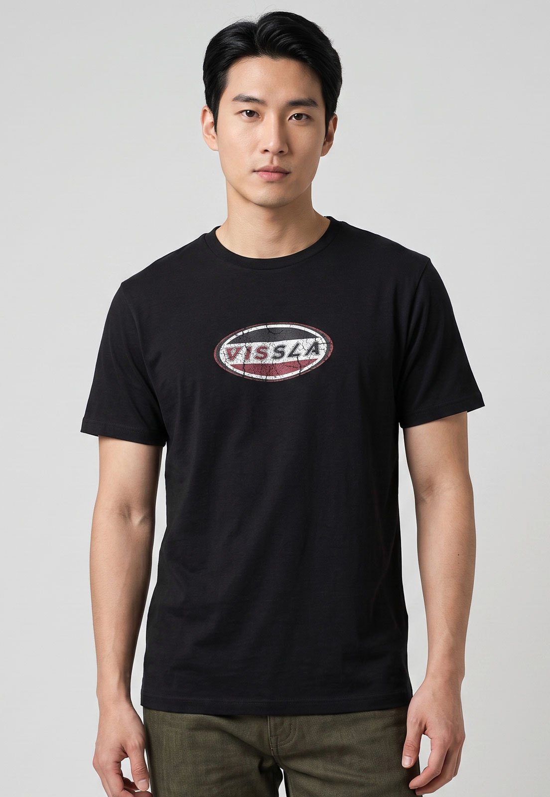 Camiseta Masculina Vissla Silk Fast Preta