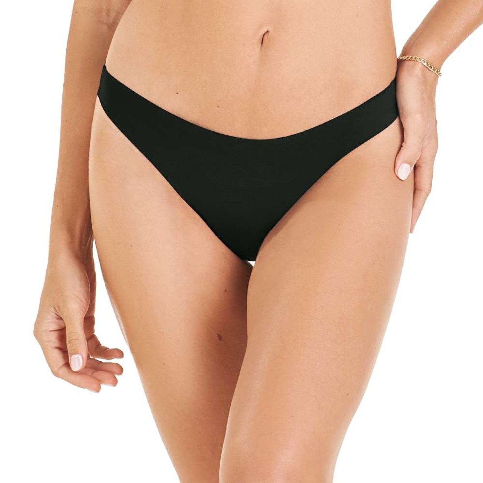Calcinha Fio Dental Laser Termofusionada Preta