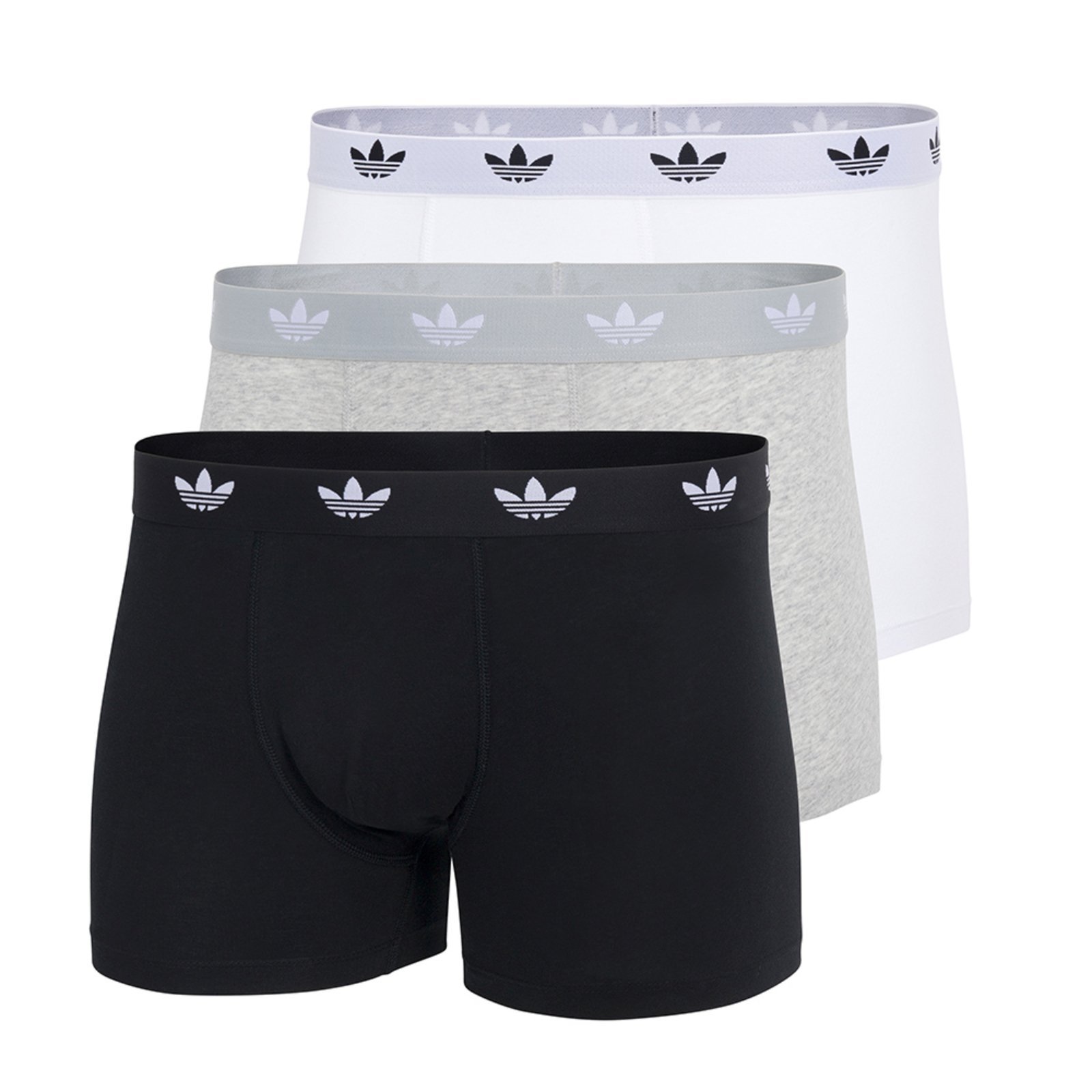 Kit com 3 Cuecas Boxer adidas Underwear Multicolorido
