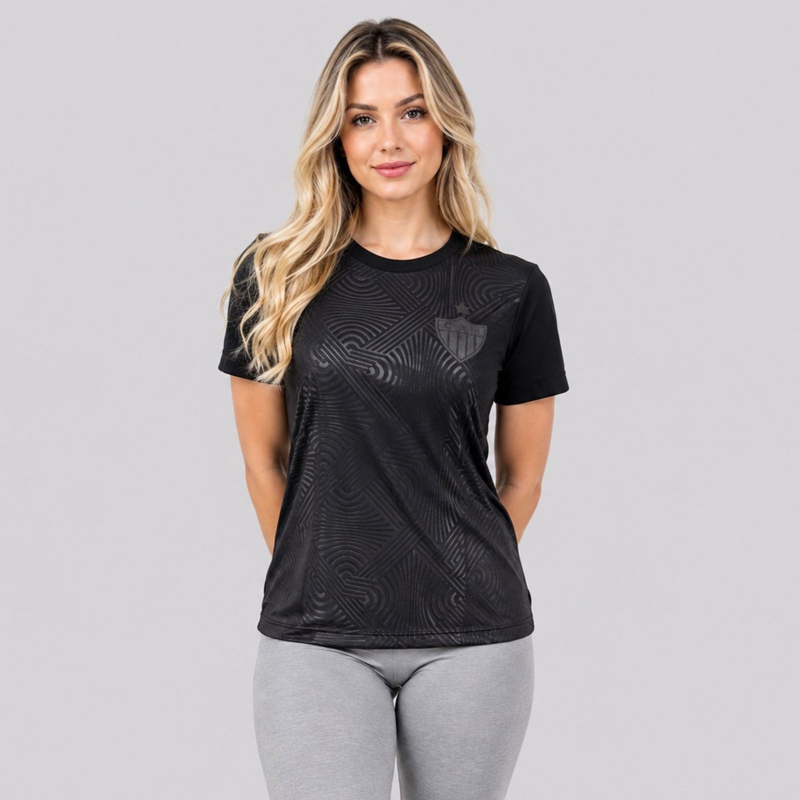 Camisa Atlético Mineiro Habilidoso Feminina Preta
