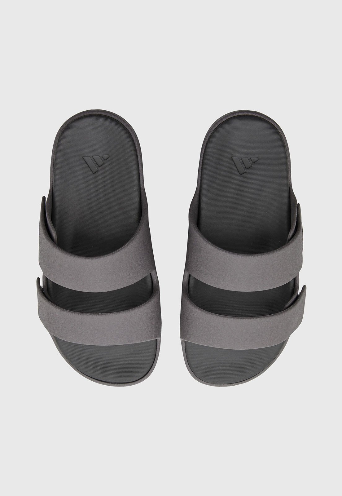 Sandália Slide adidas Sportswear Tiras Largas Cinza