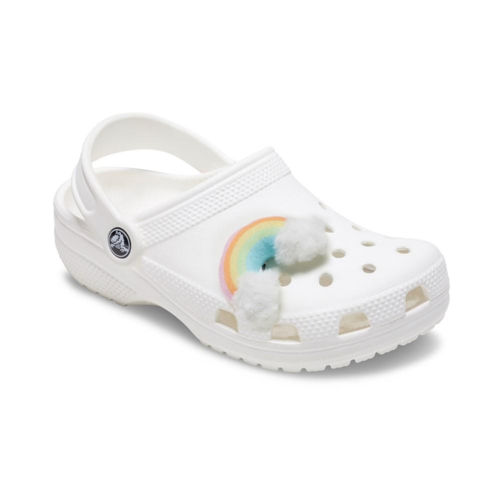 Vista 3 Infantil - Jibbitz™ Arco-Íris com Nuvens Crocs branco