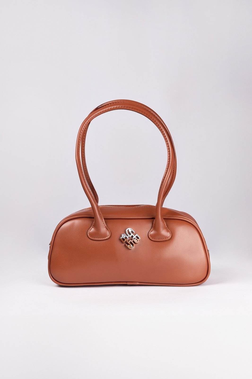 Bolsa Ivy de Ombro Transversal Giulia Bardo Caramelo PU