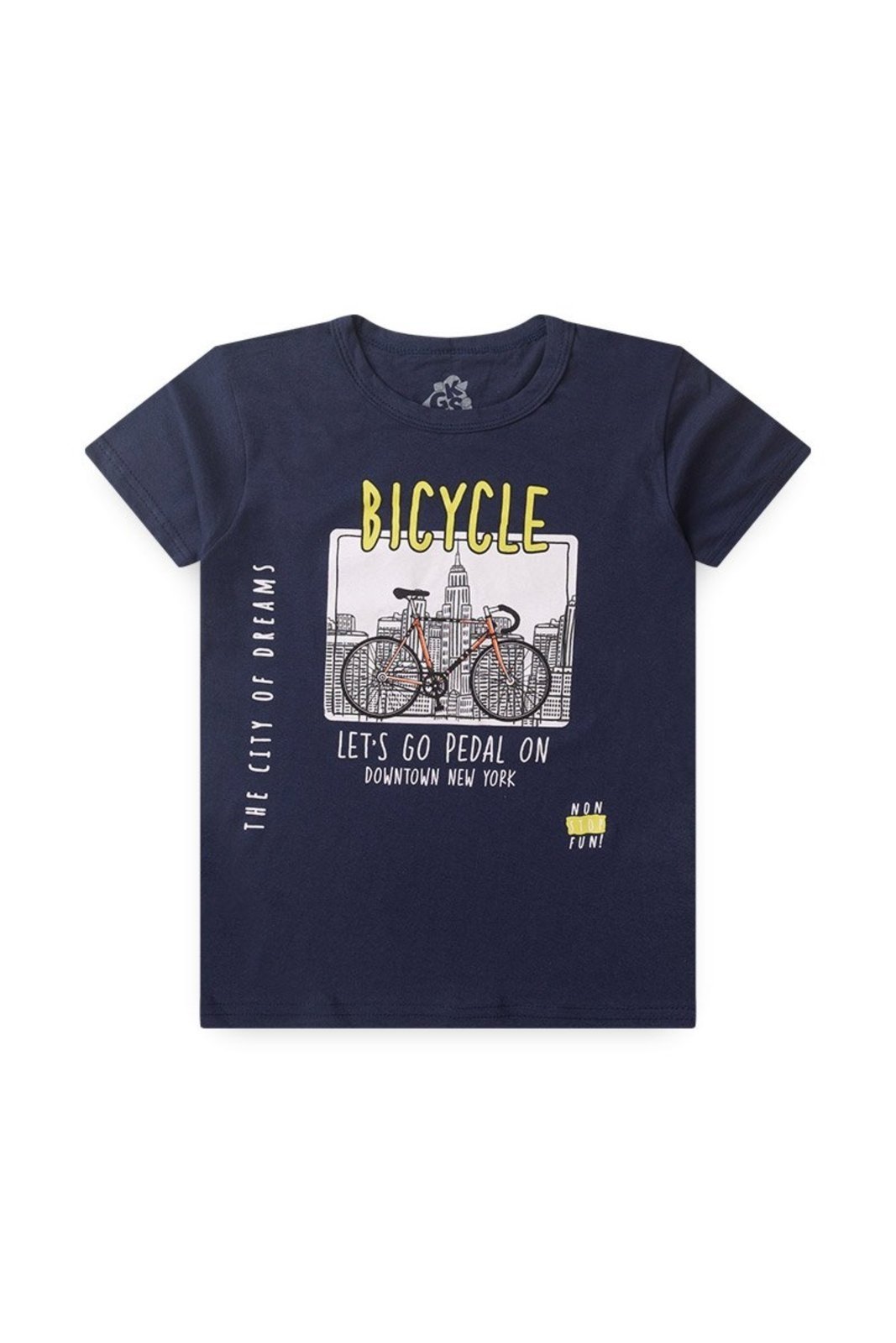 Vista 2 Infantil - Conjunto de Verão para Menino Camiseta e Bermuda Bicycle GKS vermelho GKS vermelho
