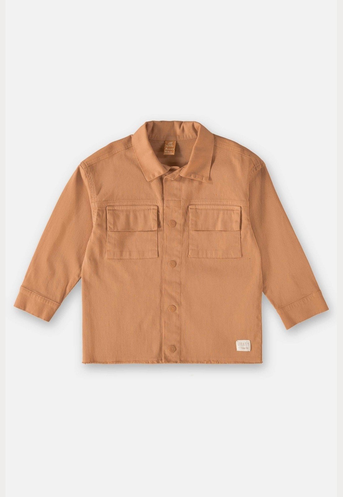 Infantil - Camisa em Sarja para Meninos Up Baby Marrom