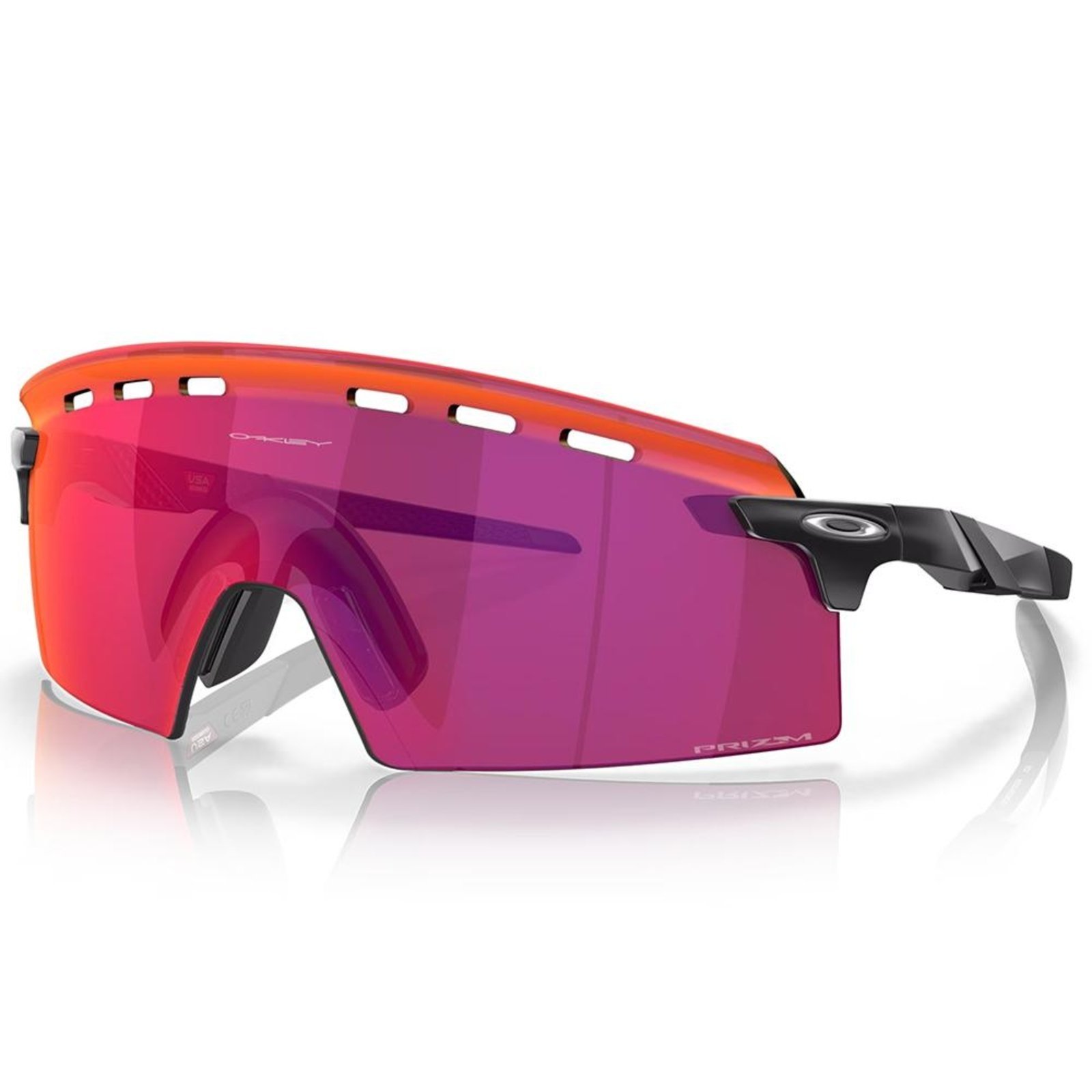 Vista 2 Óculos de Sol Oakley Encoder Strike Matte Black Prizm Road vermelho black Oakley vermelho black