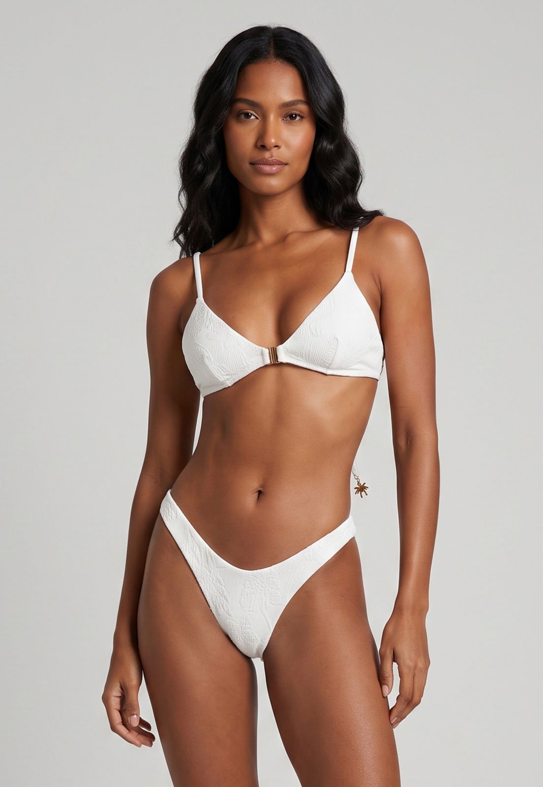 Conjunto Biquíni Feminino FARM Asa Delta Branco