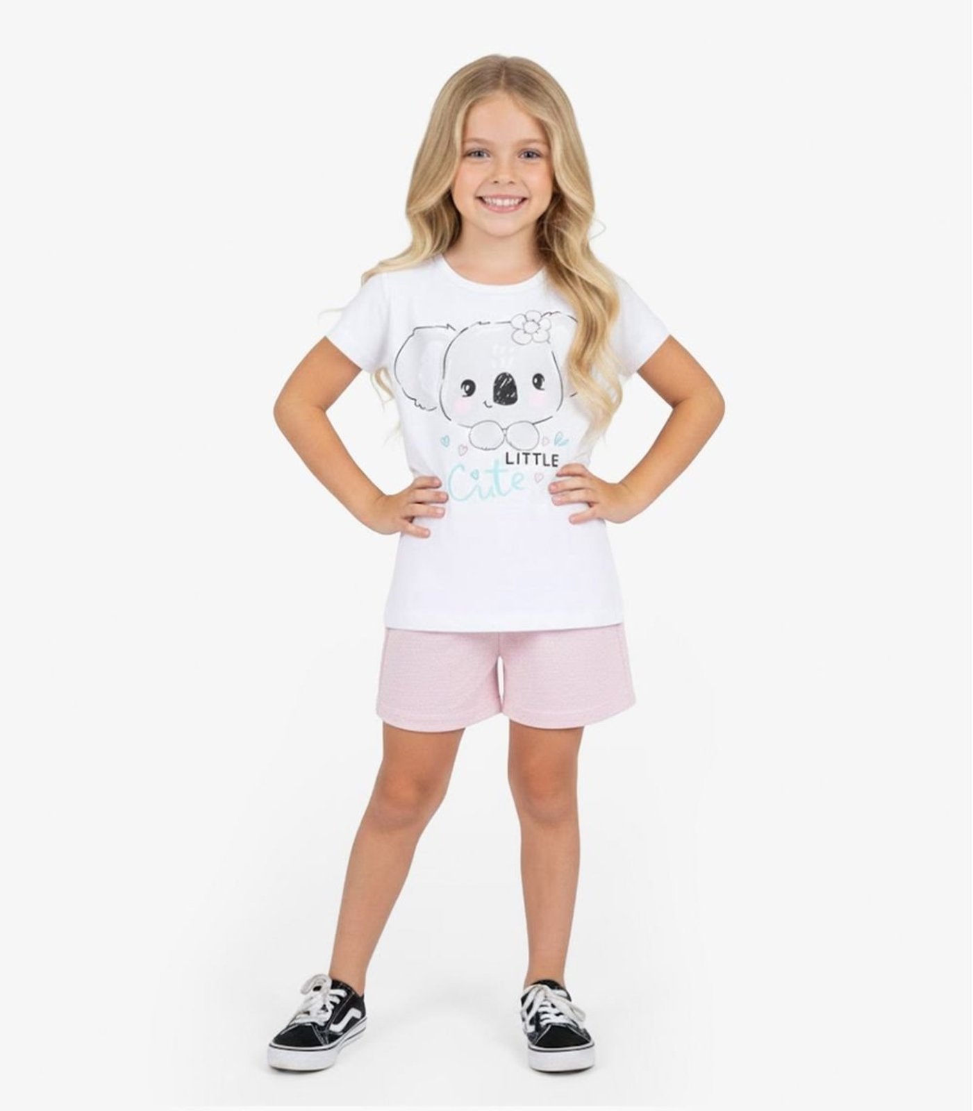 Vista 2 Infantil - Conjunto Curto Verão Menina Select bege Select bege
