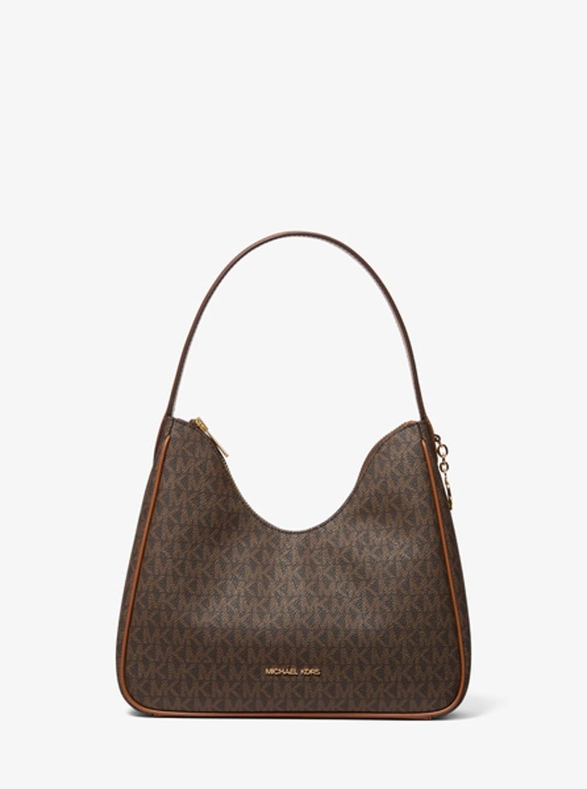 Bolsa de ombro nayla pequena em logo Bolsa de ombro nayla pequena em logo Brown