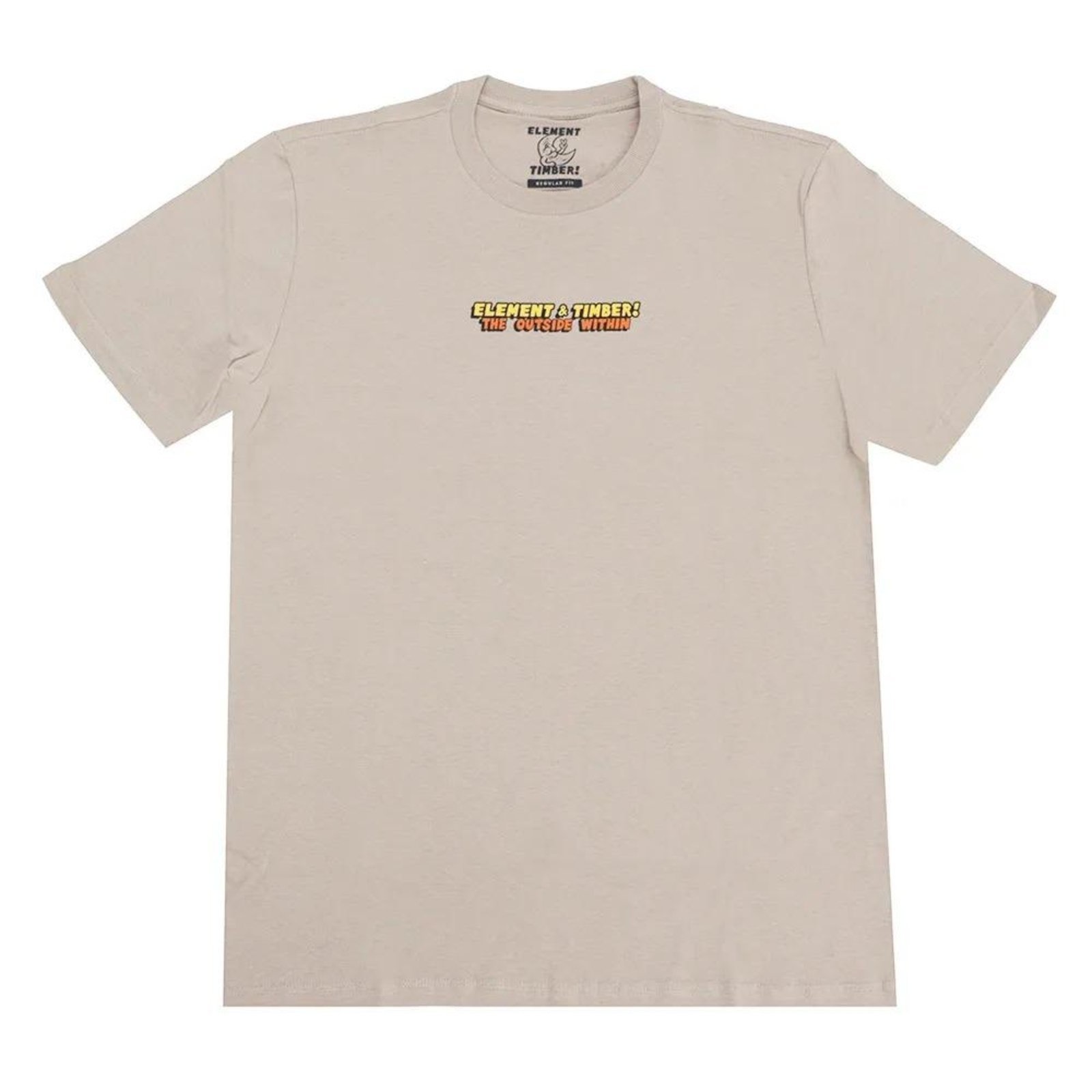 Camiseta Element Happy Camper SM25 Masculina Caqui Claro
