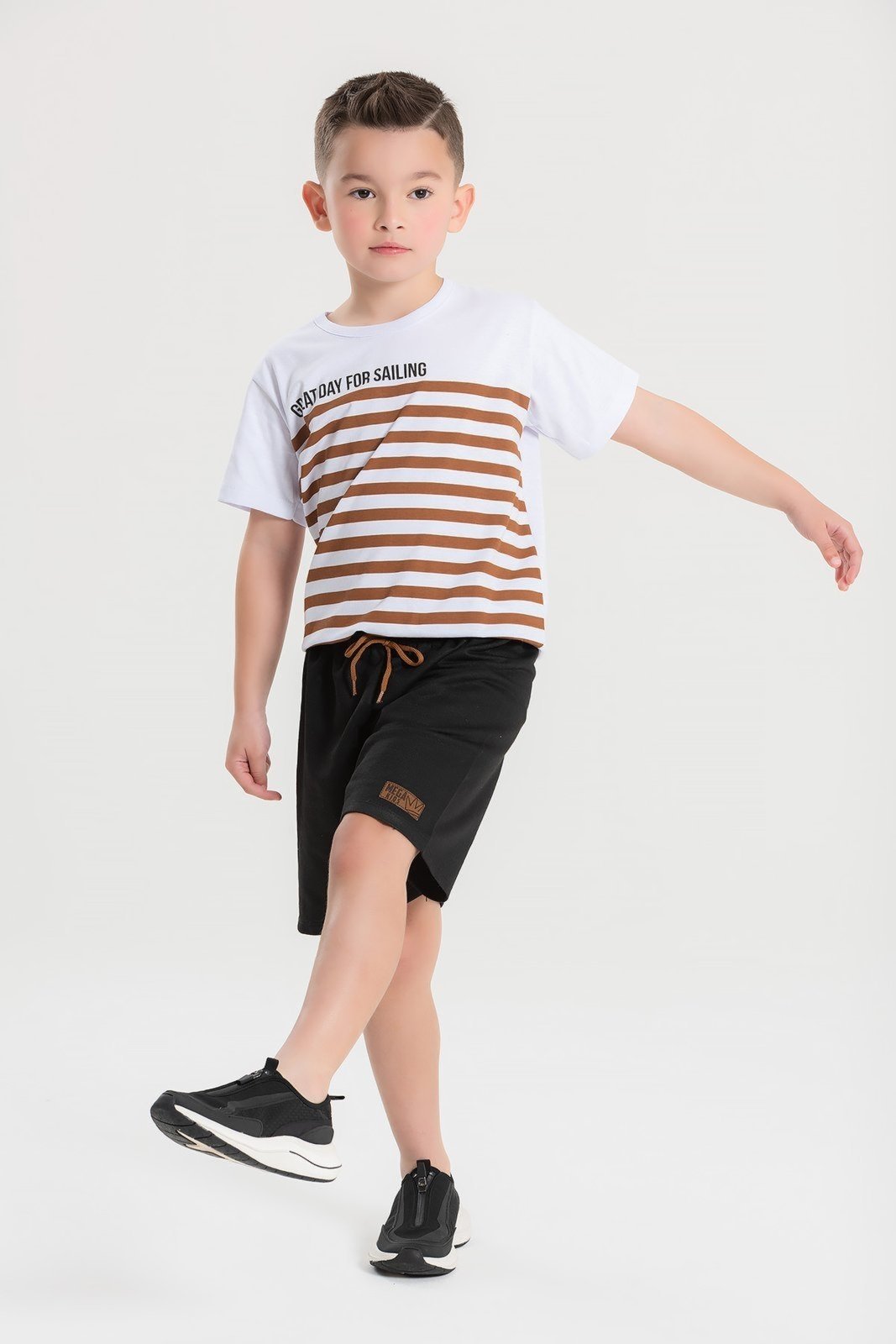 Infantil – Conjunto Verão Masculino Great Day – Branco